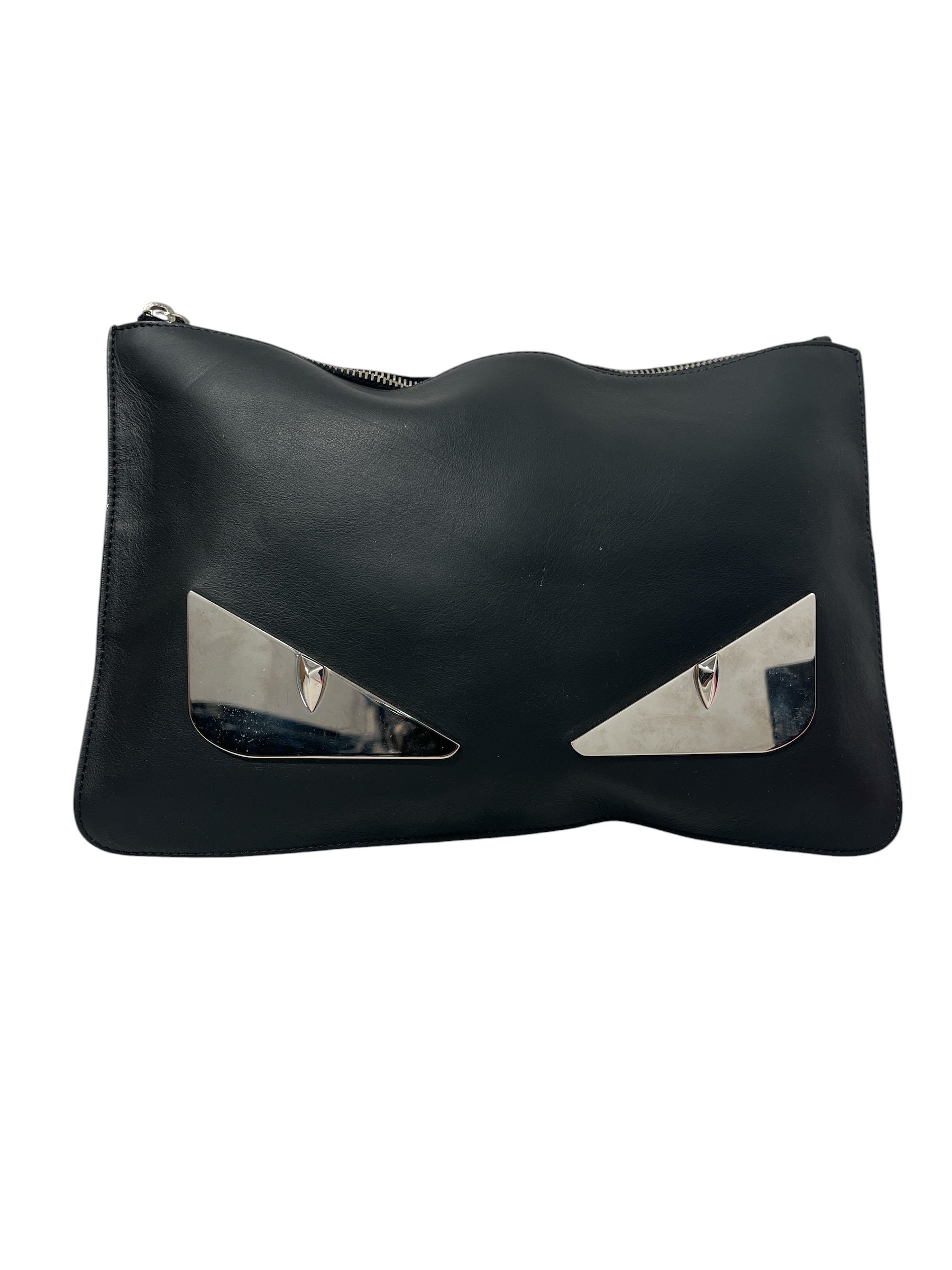 FENDI/Clutch Bag/Leather/BLK/FENDI MONSTER CLUTCH view 1