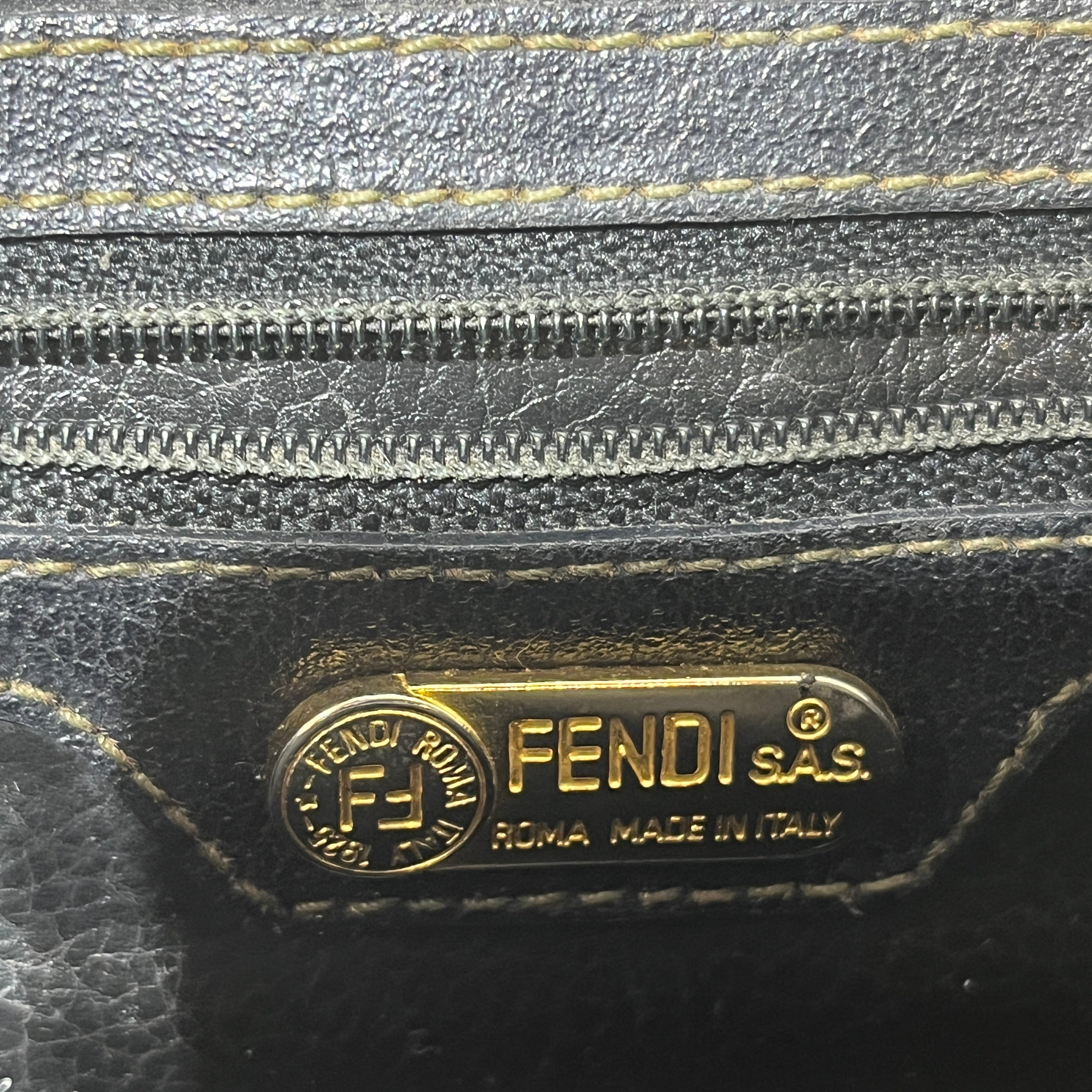 FENDI/Cross Body Bag/Leather/BRW/ZUCCA MINI MESSENGER view 4