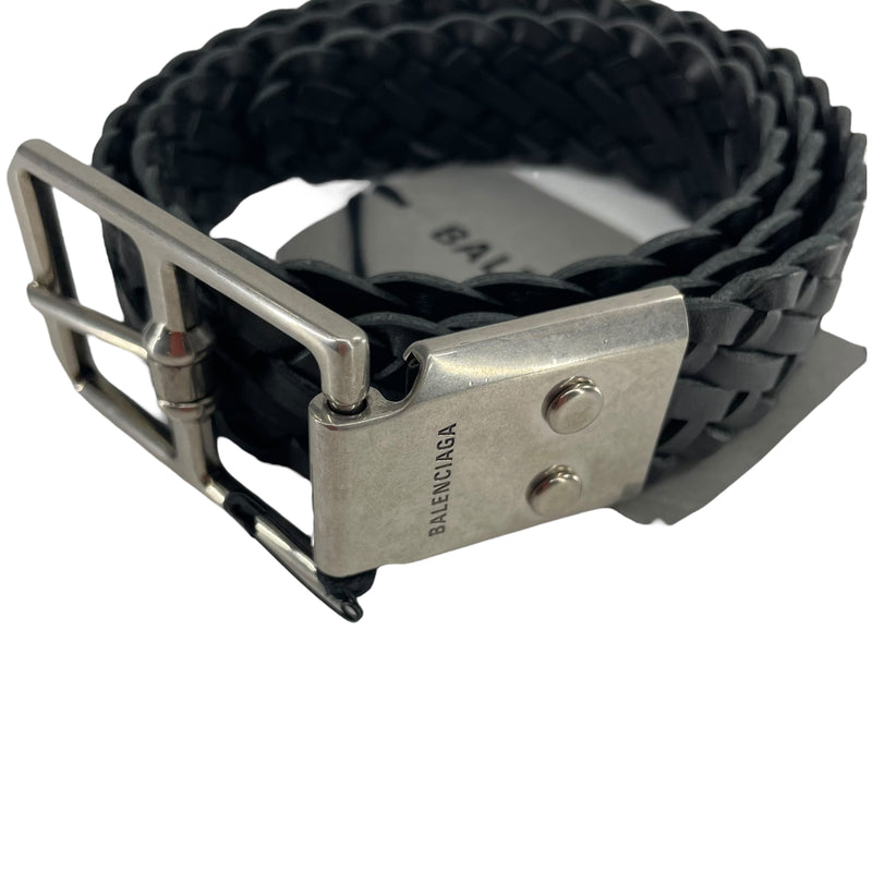 BALENCIAGA/Belt/Leather/BLK/ WOVEN