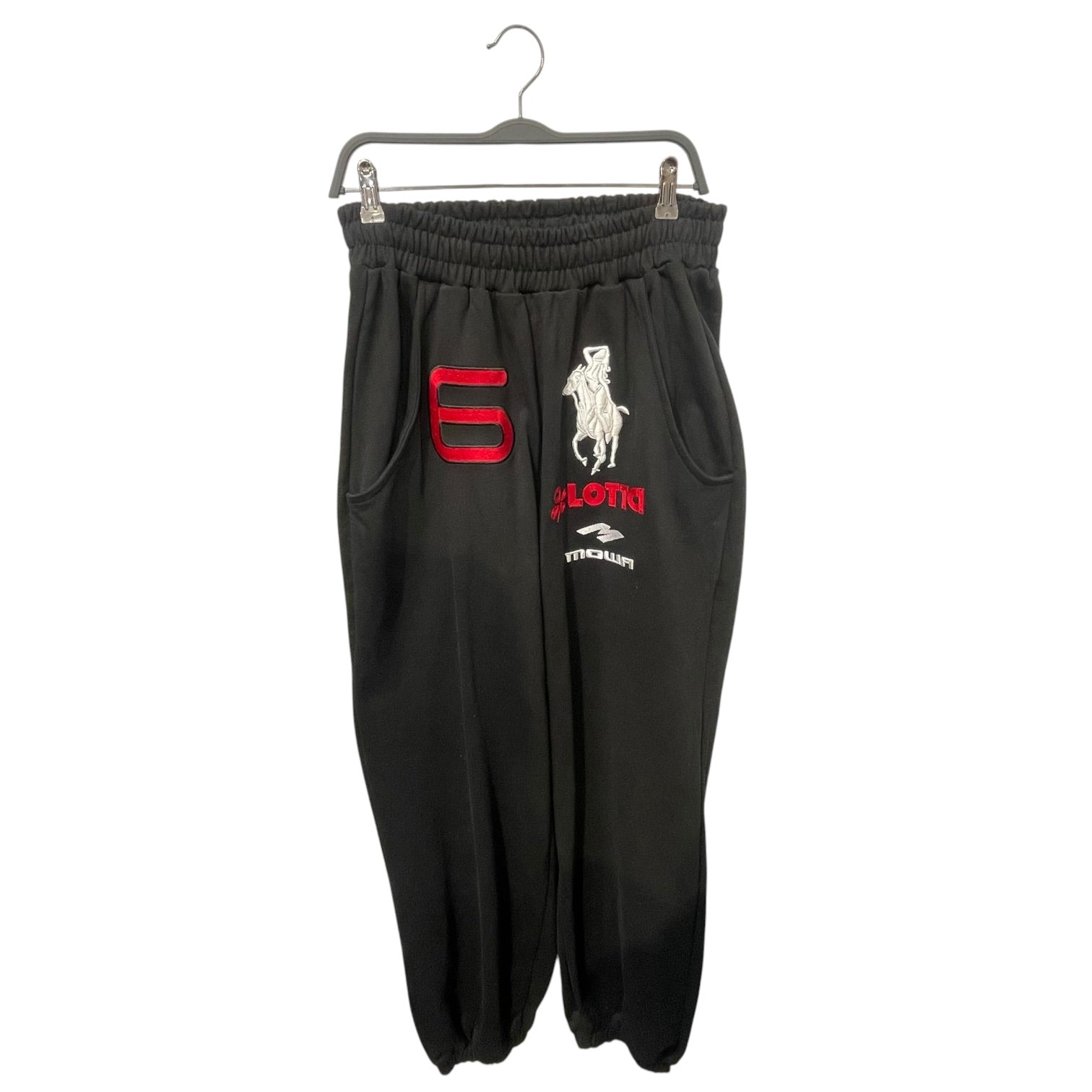 MOWALOLA/Straight Pants/M/Cotton/BLK/atlanta sweatpants view 1