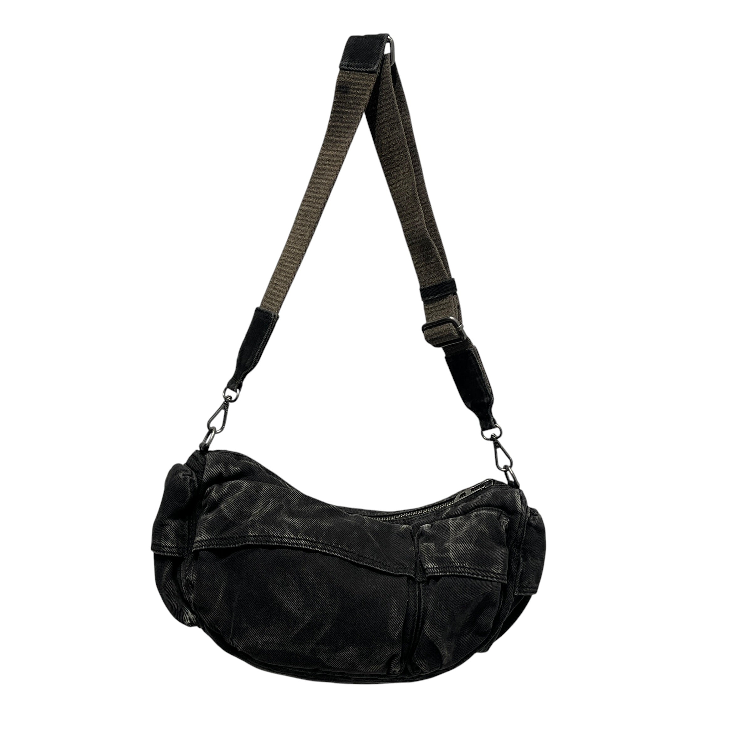DIESEL/Bag/Denim/BLK/diesel multi pocket denim bag view 2