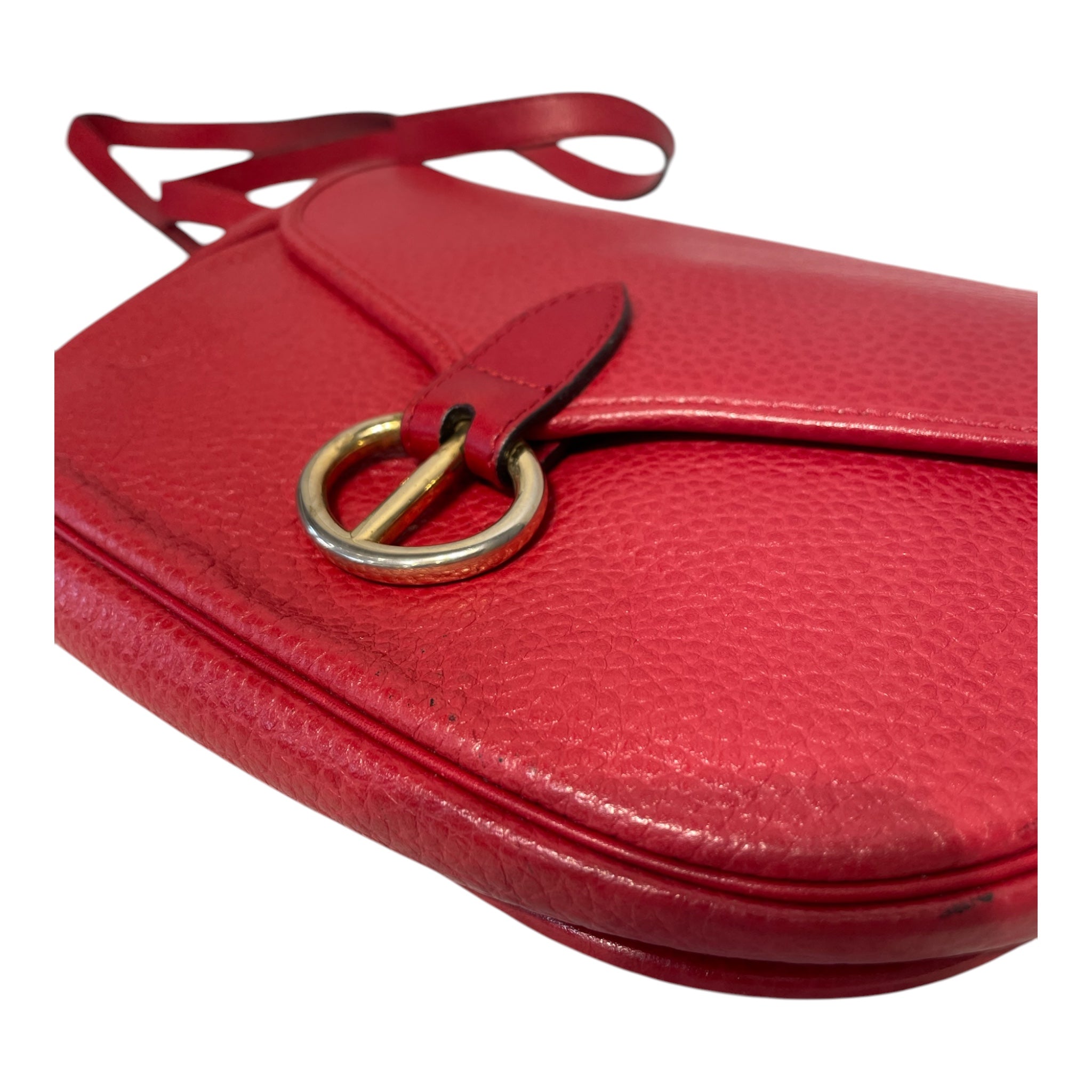 Christian Dior/Bag/Leather/RED/VINTAGE CD SIDEBAG view 8