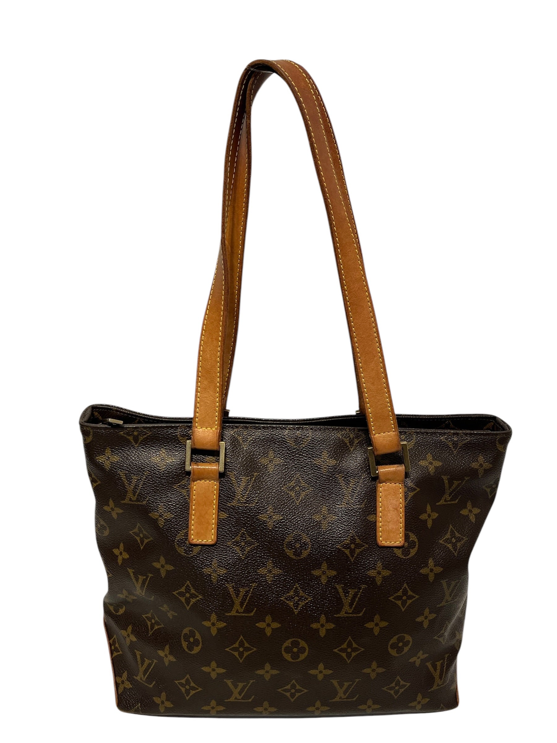 LOUIS VUITTON/Bag/Monogram/Leather/BRW/CABAS PIANO view 1