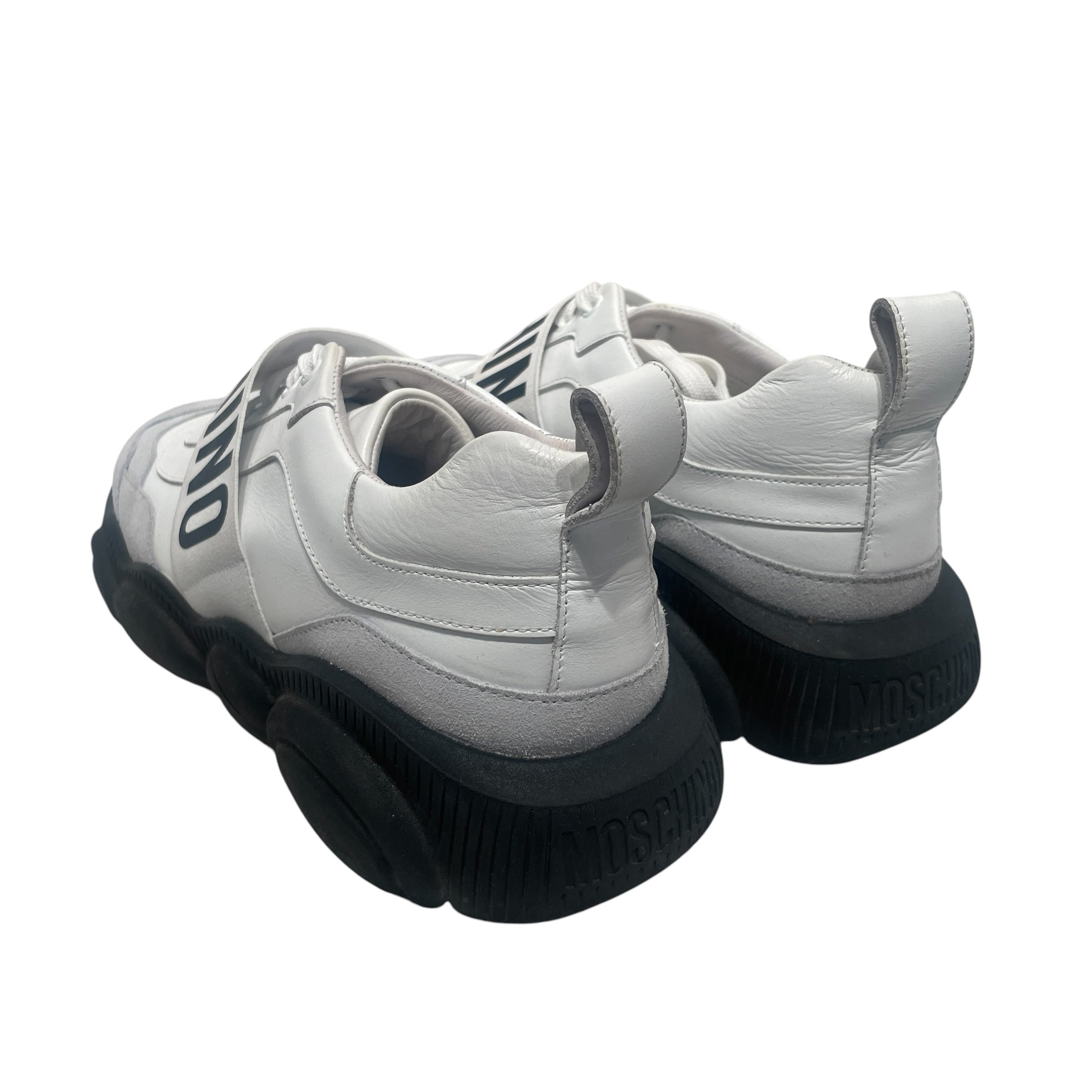 MOSCHINO/Low-Sneakers/EU 41/Acrylic/WHT/Moschino Shoes view 2