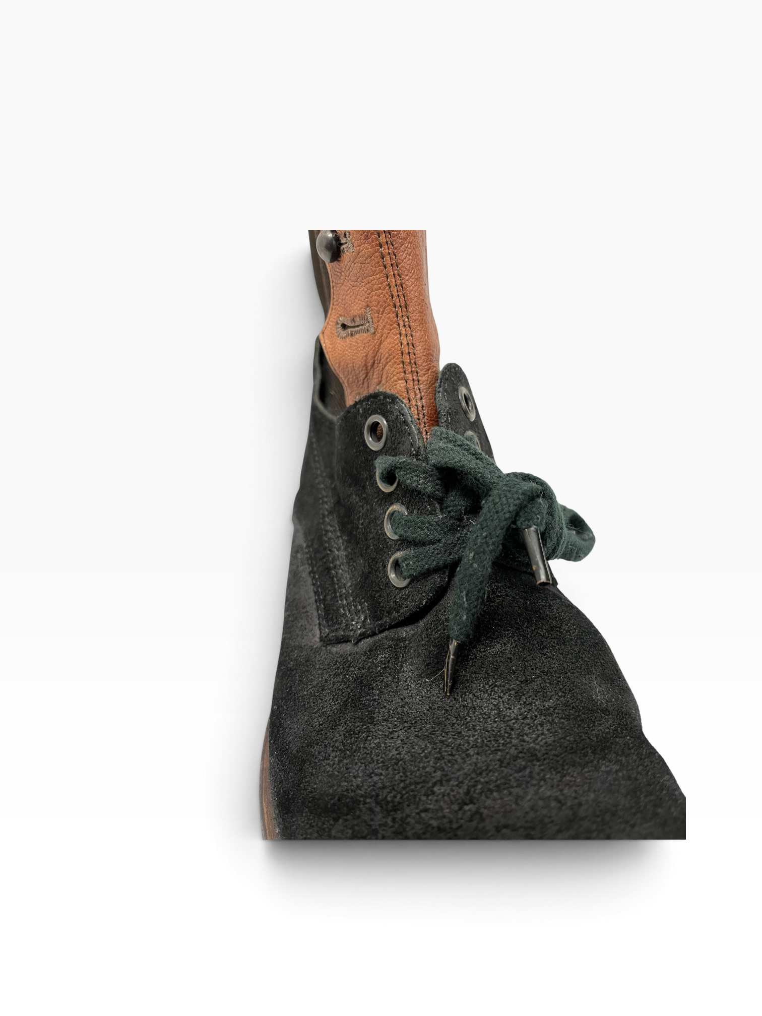 NUMBER (N)INE/Lace Up Boots/US 10/Suede/BLK/Double Layered Derby view 6