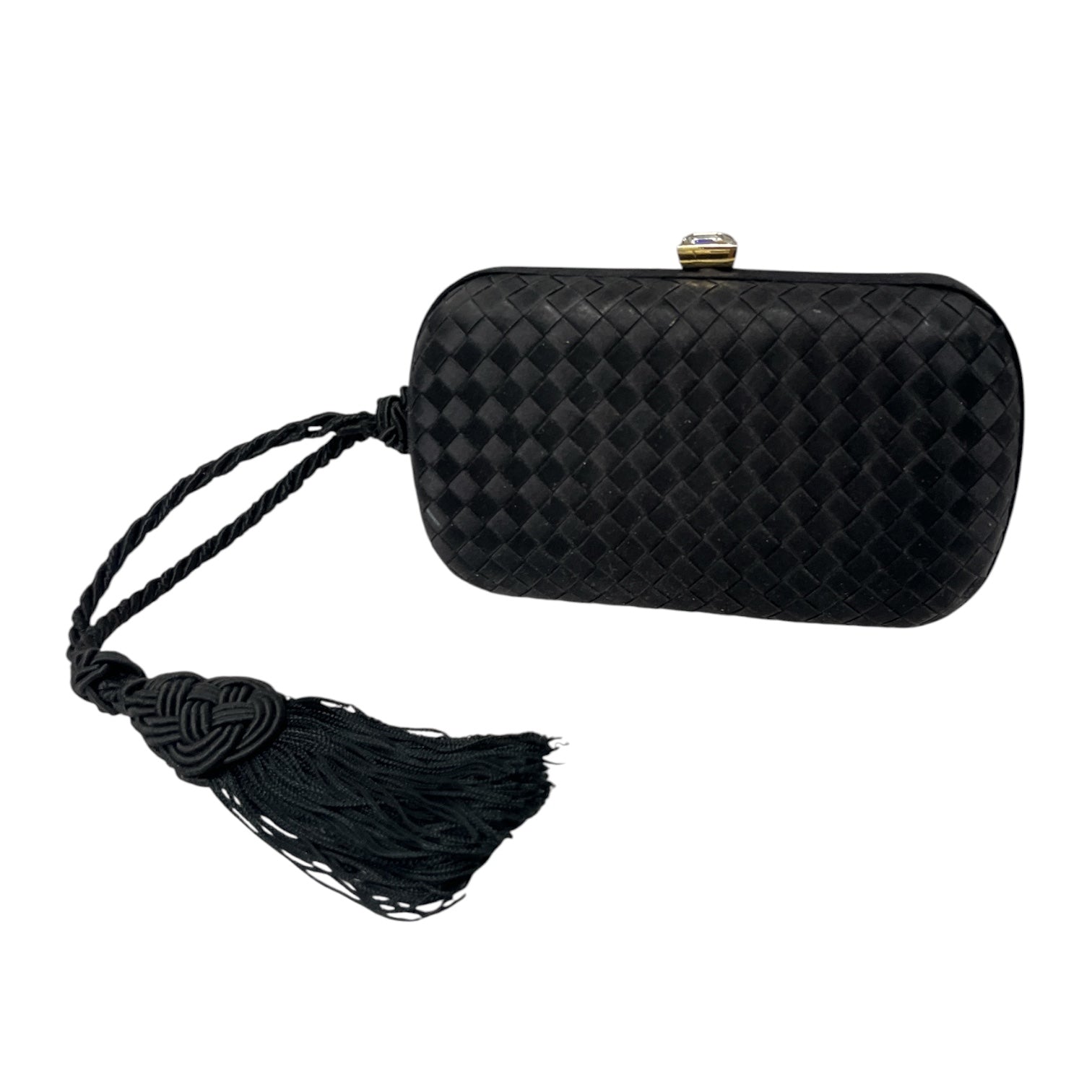BOTTEGA VENETA/Clutch Bag/Silk/BLK/Pochette Knot Silk Clutch view 2