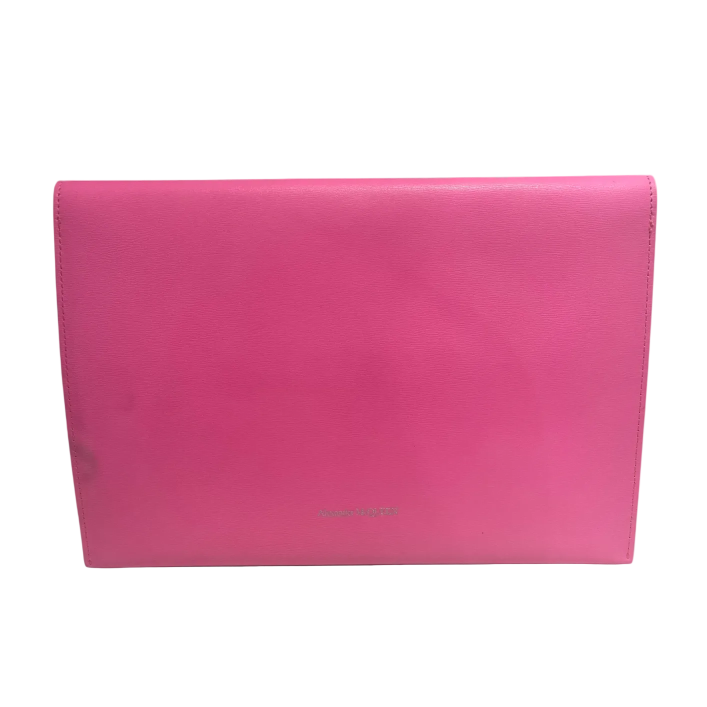 Alexander McQueen/Pouch/Leather/PNK/skull clasp envelope clutch view 2