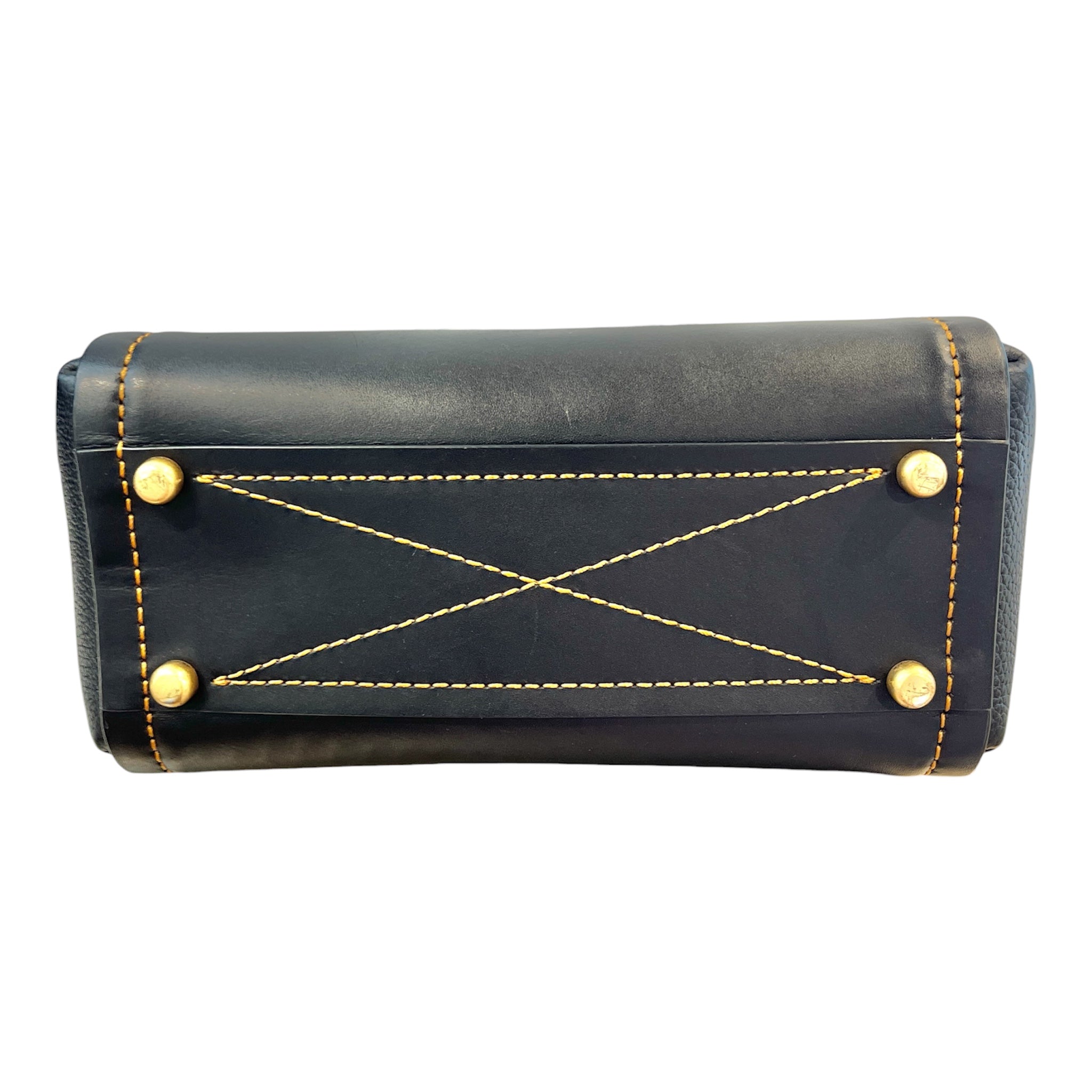 COACH/Tote Bag/Leather/NVY/TROUPE TURNLOCK TOTE view 3