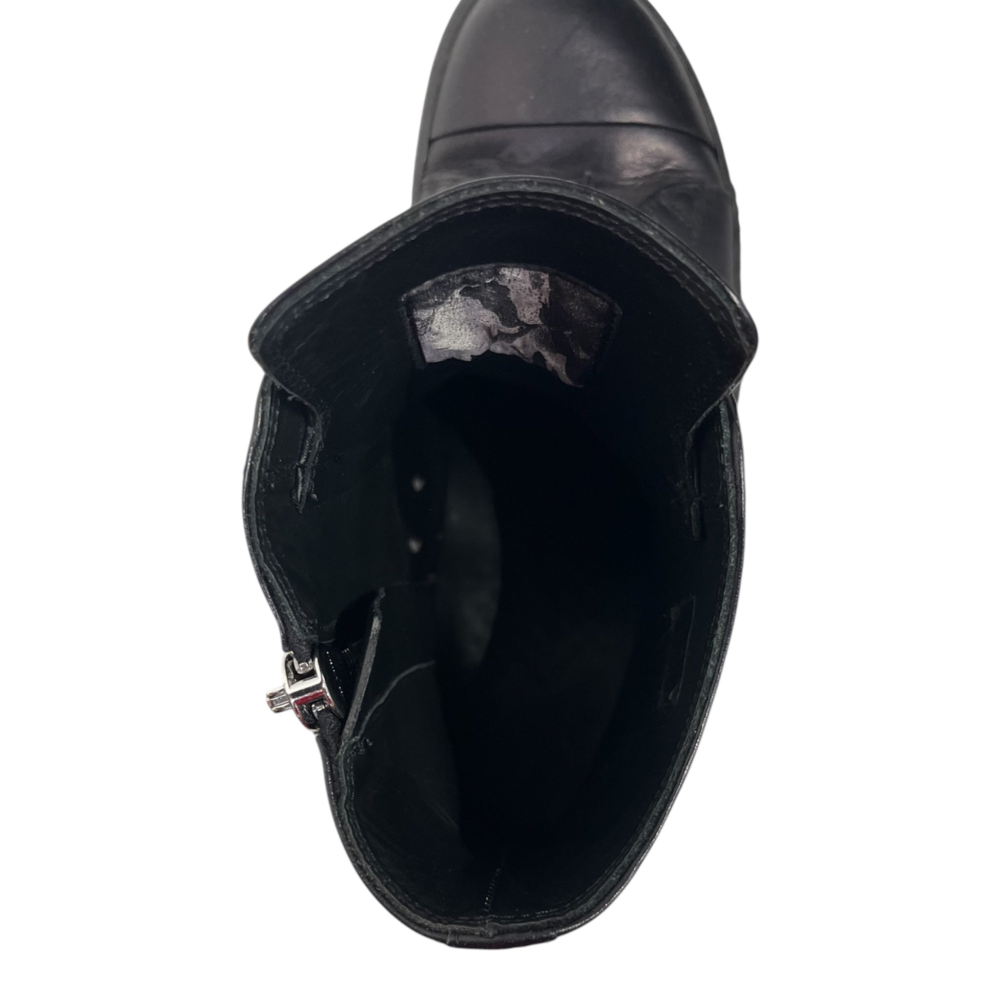 Rick Owens/Hi-Sneakers/US 8.5/Leather/BLK/RICK OWENS BLACK MAINLINE view 3