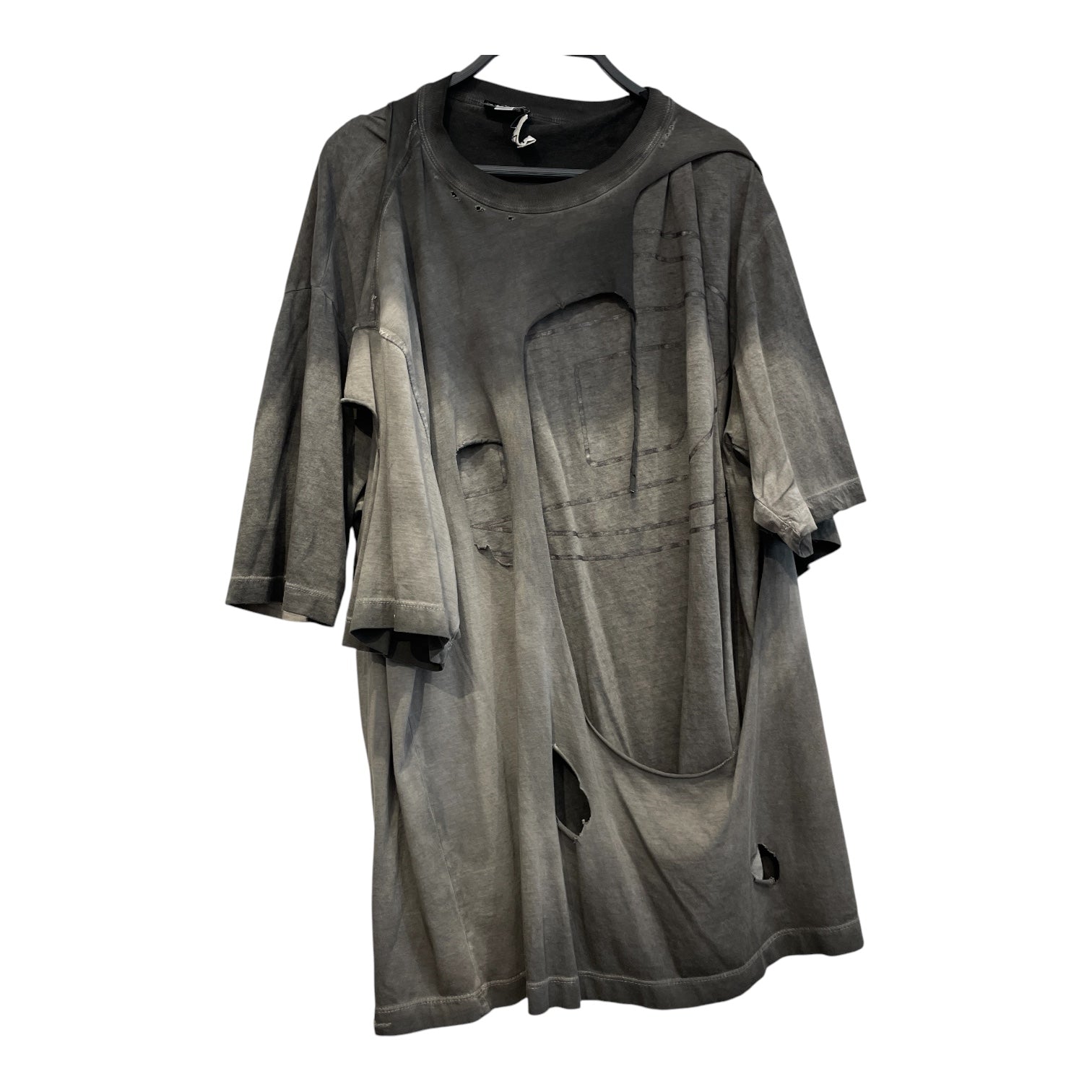 DIESEL/T-Shirt/L/Cotton/GRY/DIESEL ASHY TSHIRT view 1