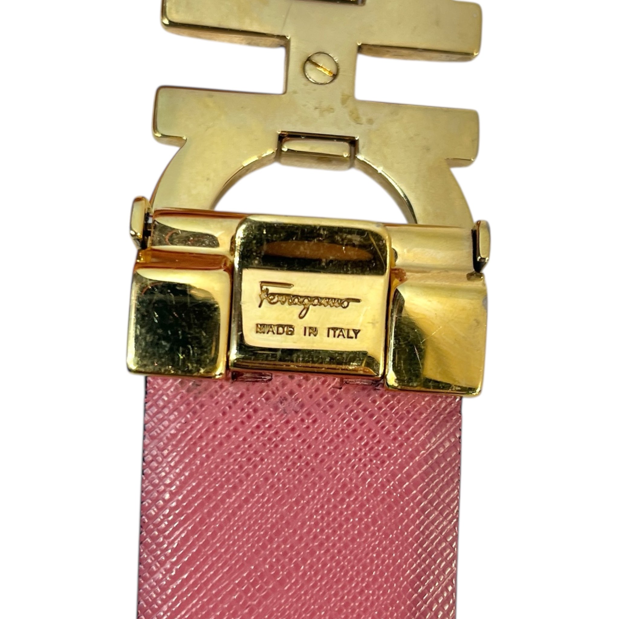 Salvatore Ferragamo/Belt/Leather/BLK/REVERSIBLE BLK/PINK BELT view 3