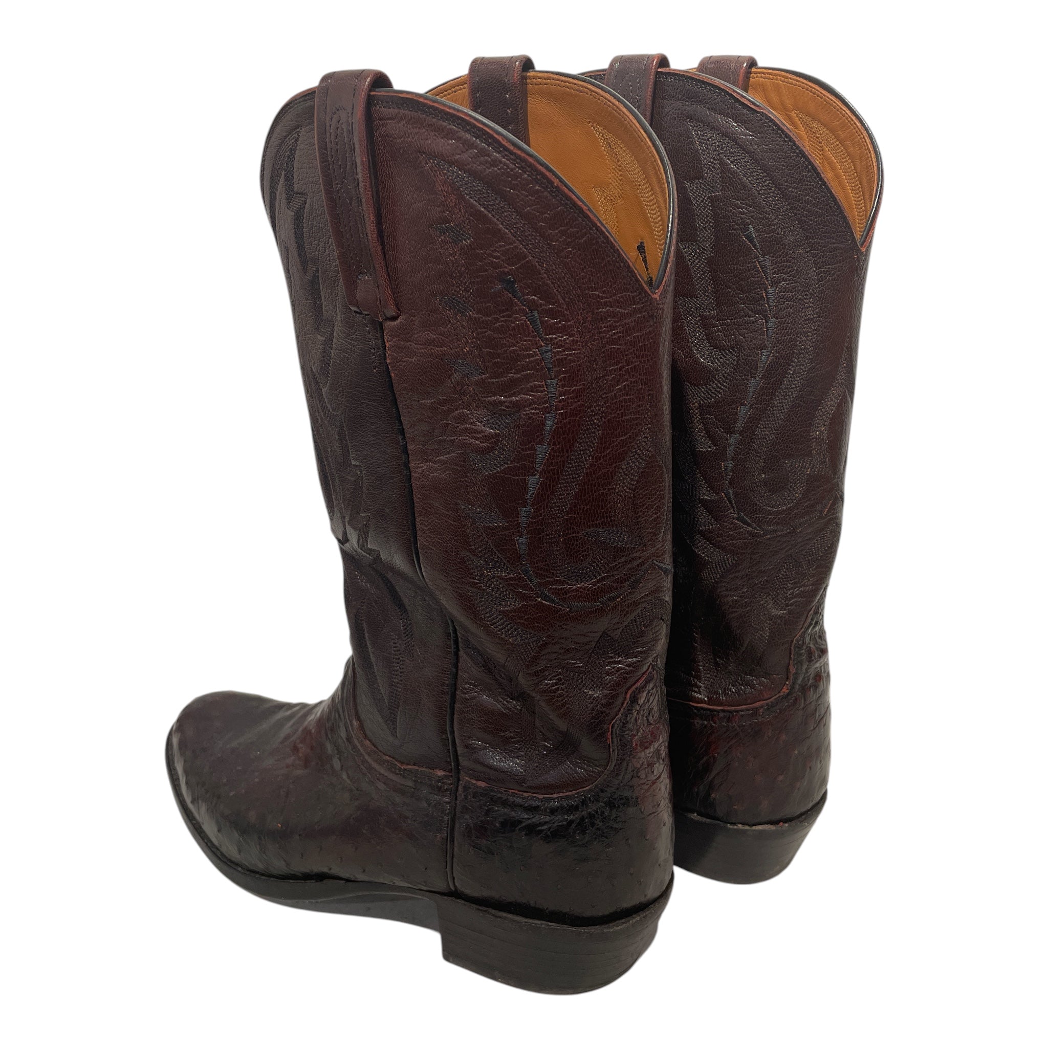 Lucchese/Cowboy Boots/US 11/Leather/BRD/CHERRY OSTRICH view 2