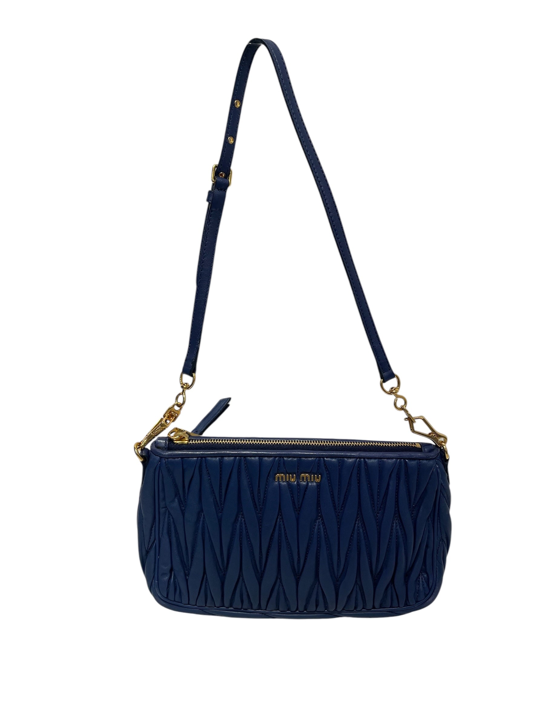 MIU MIU/Bag/Stripe/Leather/IDG/QUILTED MATELASSE view 1