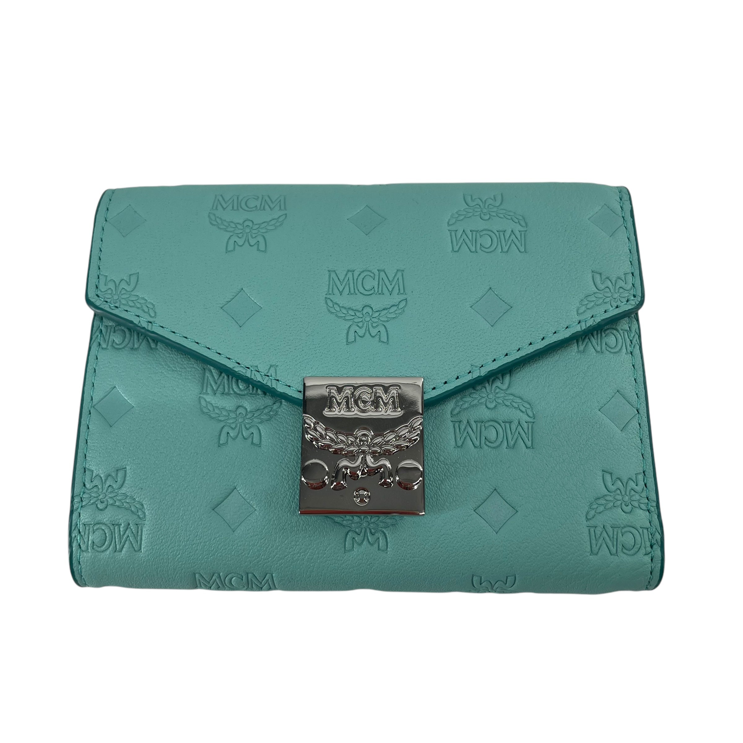 MCM/Wallet/Leather/BLU/EMBOSSED MONOGRAM view 7