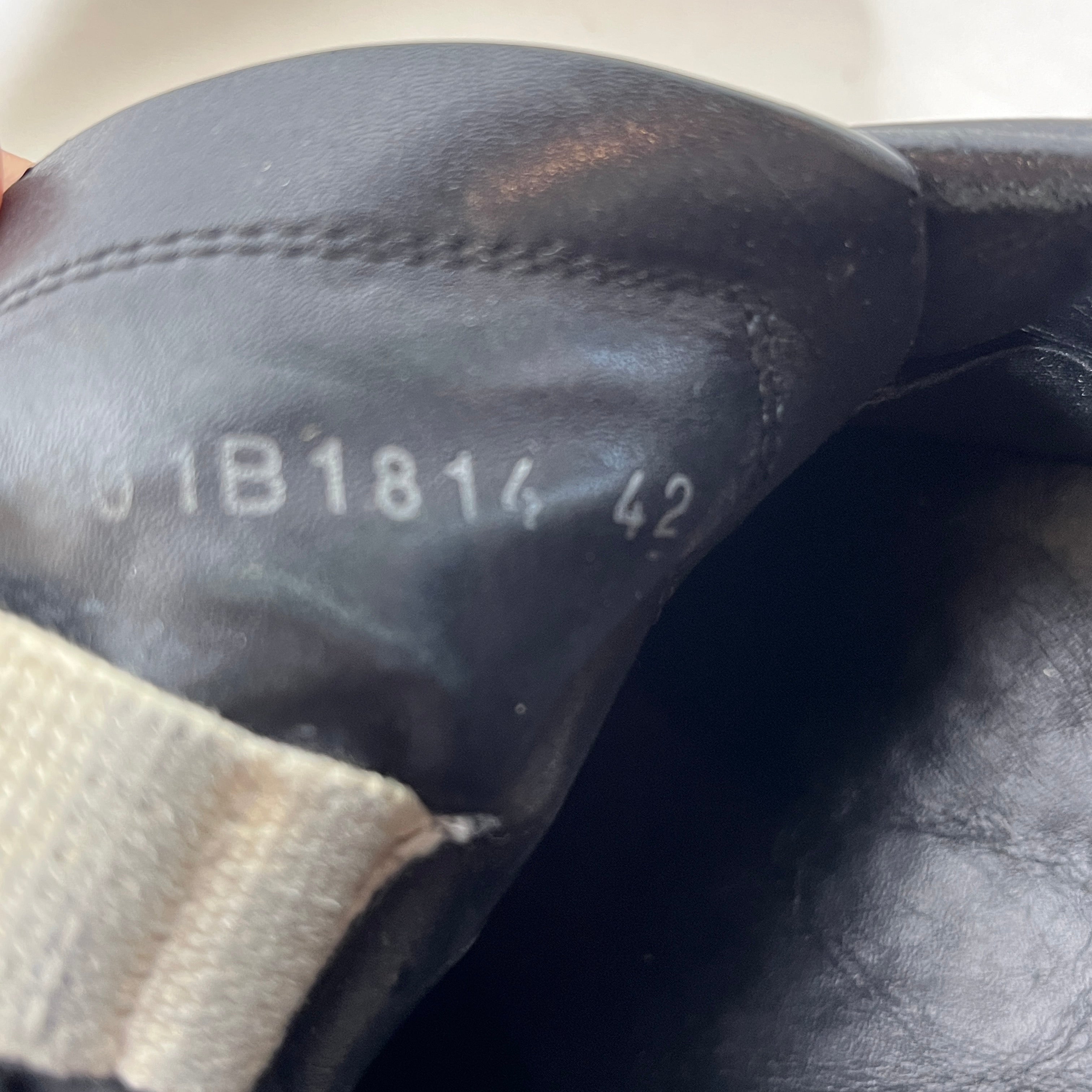Rick Owens/Low-Sneakers/US 9/Leather/BLK/Gethsemane Runner Sneaker view 4