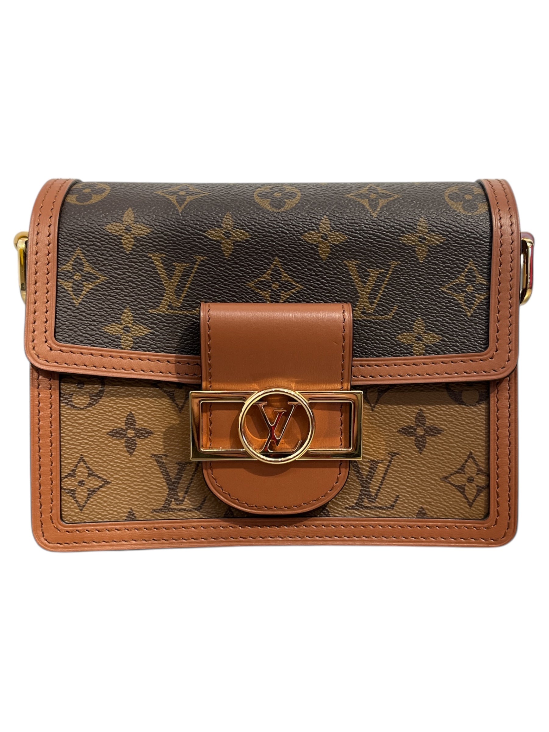 LOUIS VUITTON/Hand Bag/Monogram/Leather/BRW/DAUPHINE view 1