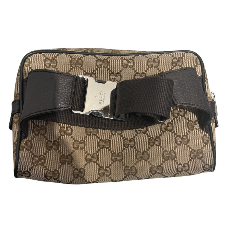 GUCCI/Cross Body Bag/Monogram/BRW/GG Belt Bag