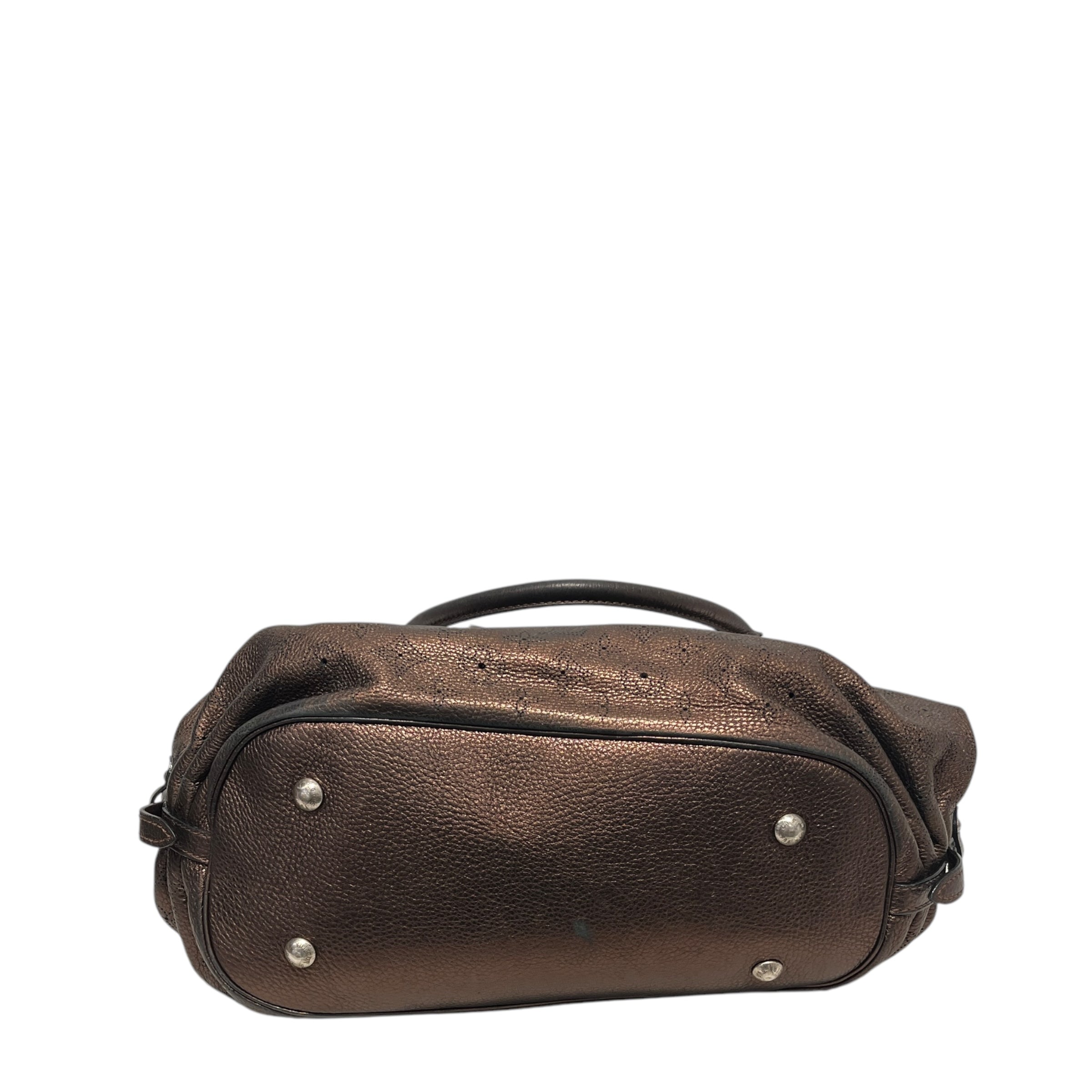 LOUIS VUITTON/Bag/OS/Leather/BRW/MAHINA HOBO BAG view 3