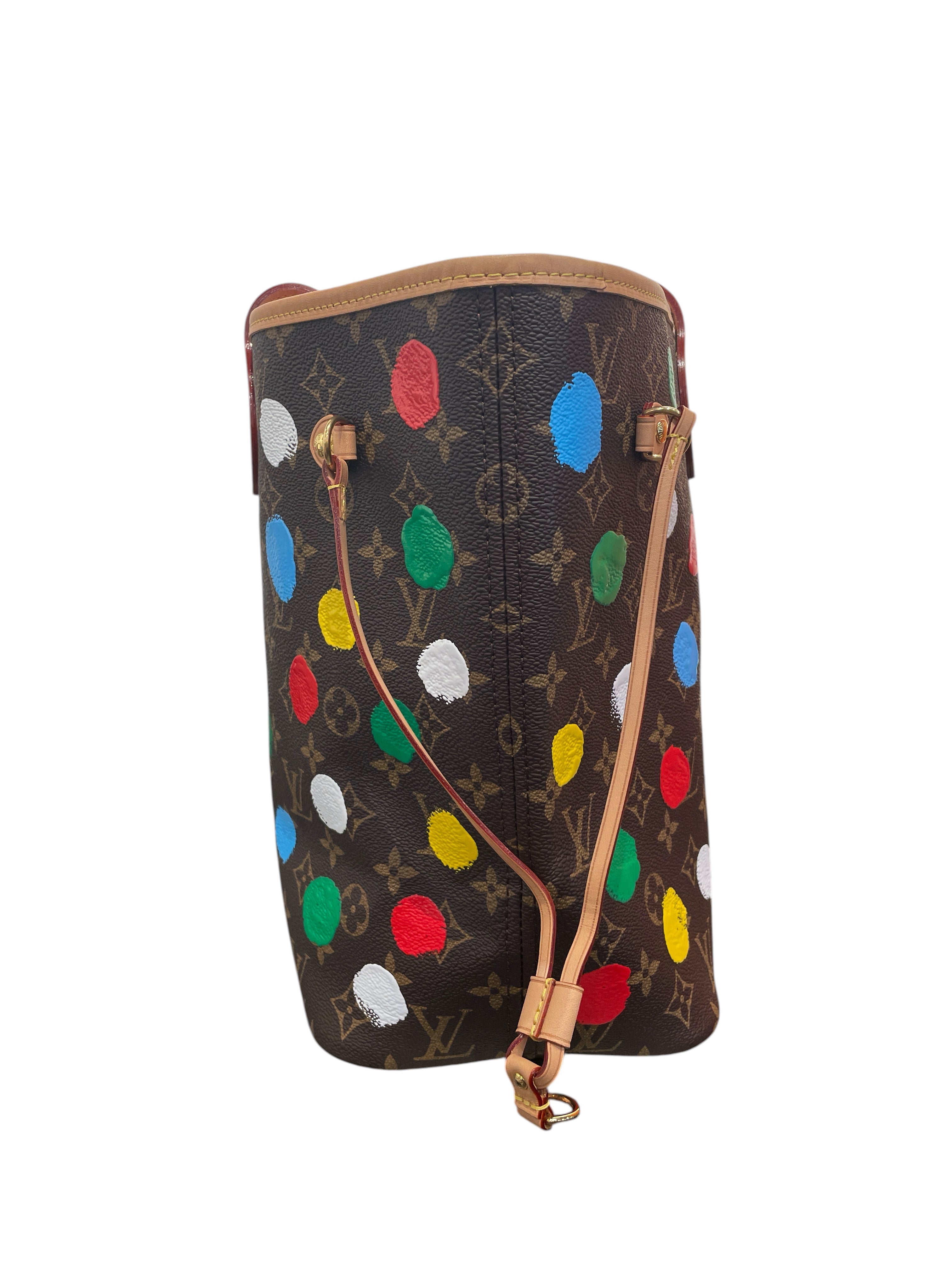 LOUIS VUITTON/Tote Bag/Monogram/Leather/BRW/NEVERFULL MM TOTE view 3