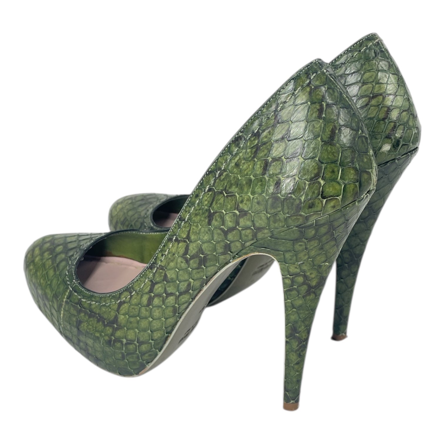 MIU MIU/Heels/EU 37/Animal Pattern/Leather/GRN/pumps view 2