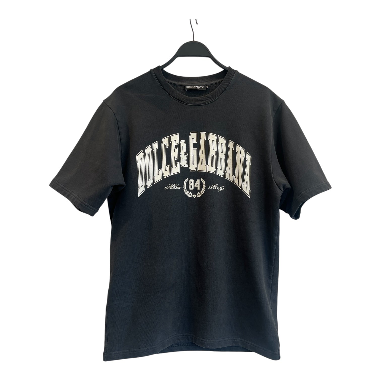 DOLCE&GABBANA/T-Shirt/46/Cotton/GRY/LOGO '84' view 1
