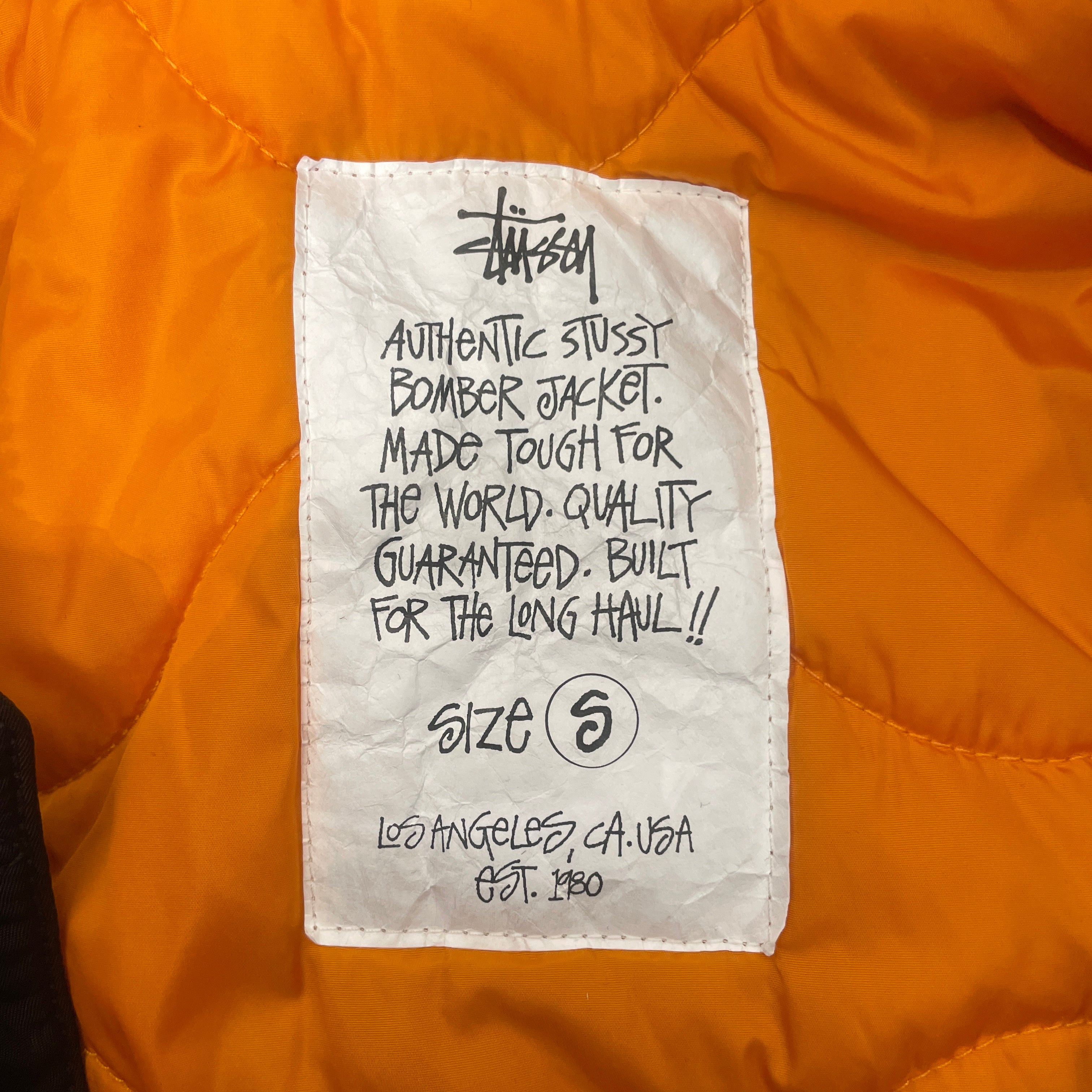 STUSSY/Flight Jkt/S/Nylon/BLK/HOODED FLIGHT BOMBER view 3