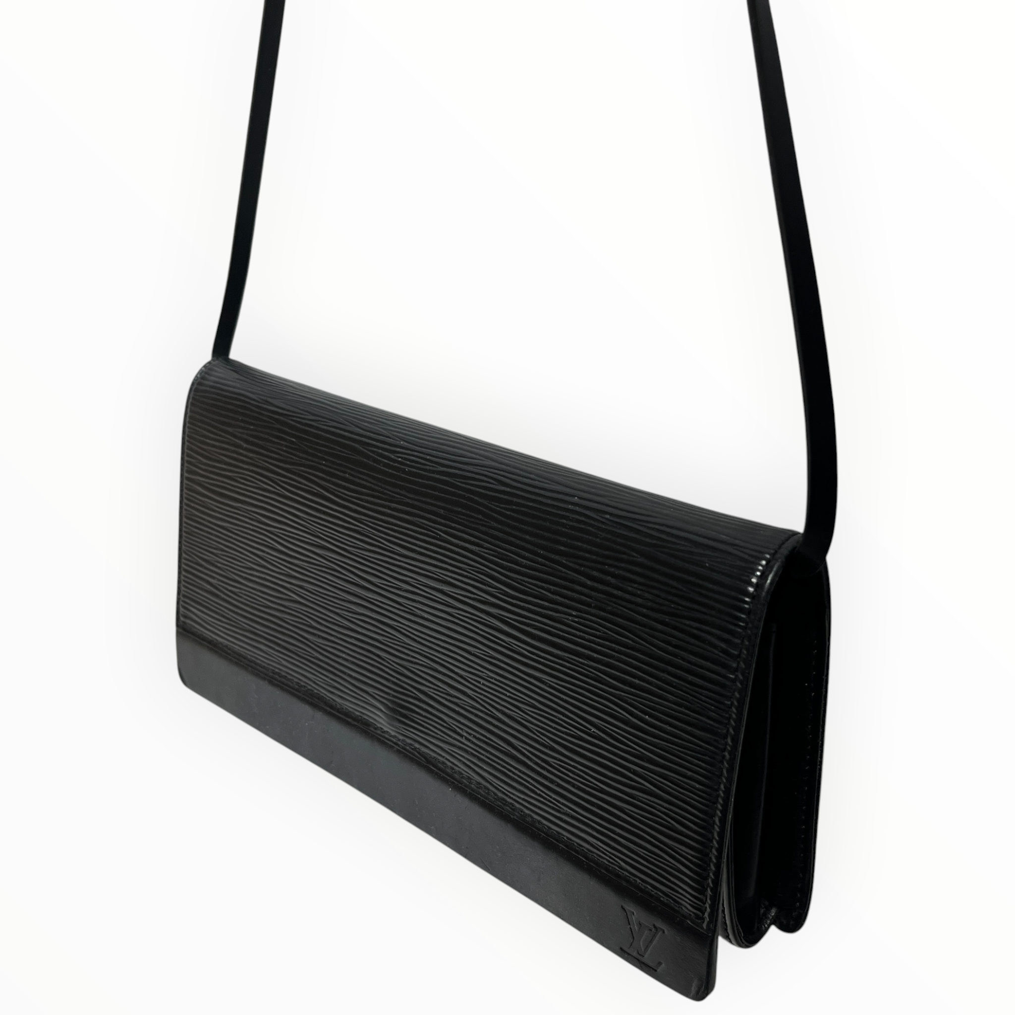 LOUIS VUITTON/Hand Bag/Leather/BLK/VTG EPI LEATHER SHOULDER BAG view 5