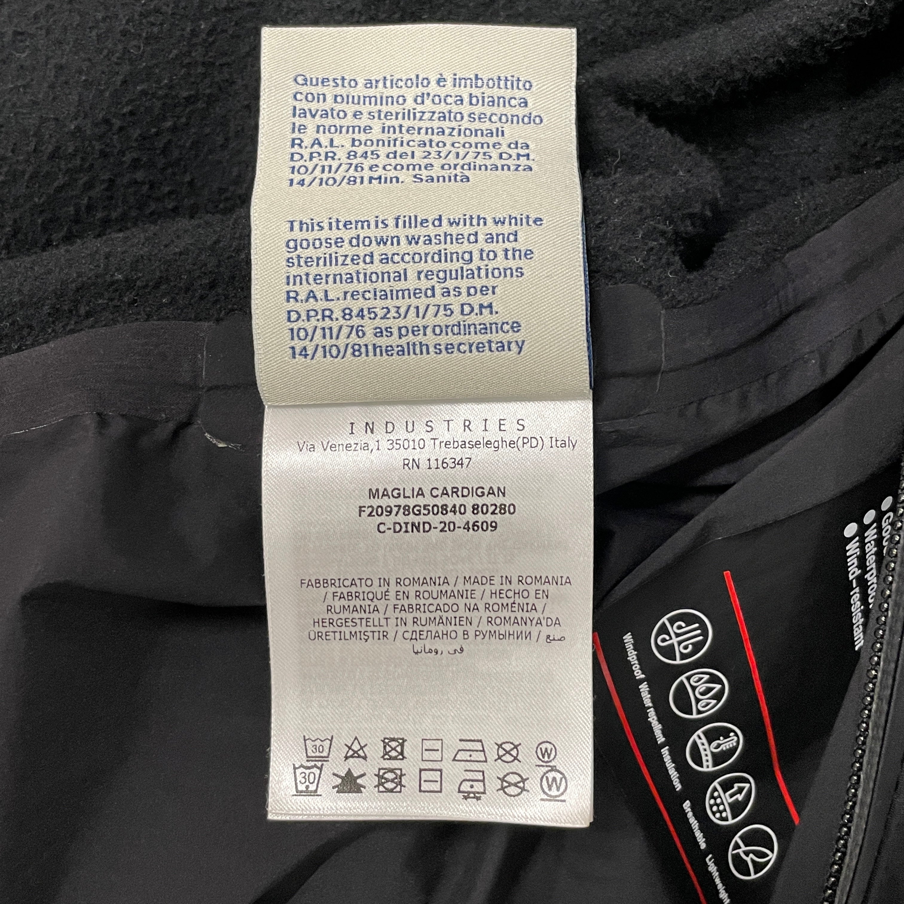 MONCLER/Windbreaker/XL/Nylon/BLK/GOOSE DOWN view 4