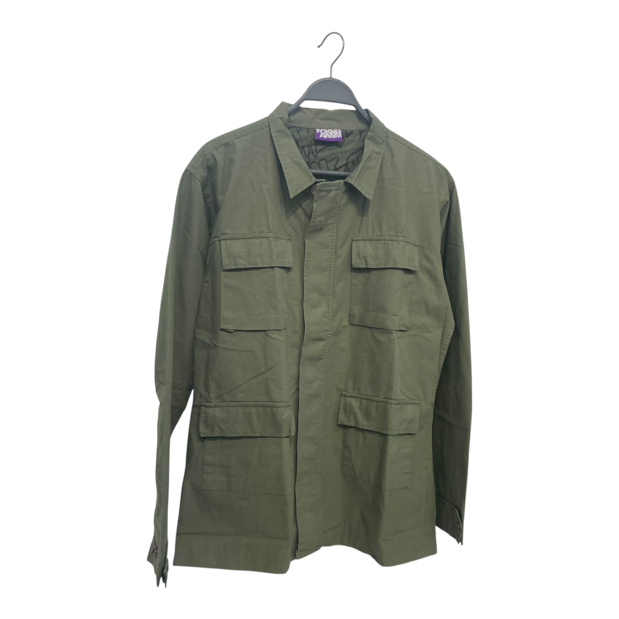 Fucking Awesome/Military Jkt/XL/Cotton/GRN/4 FRONT POCKET(XL) view 1