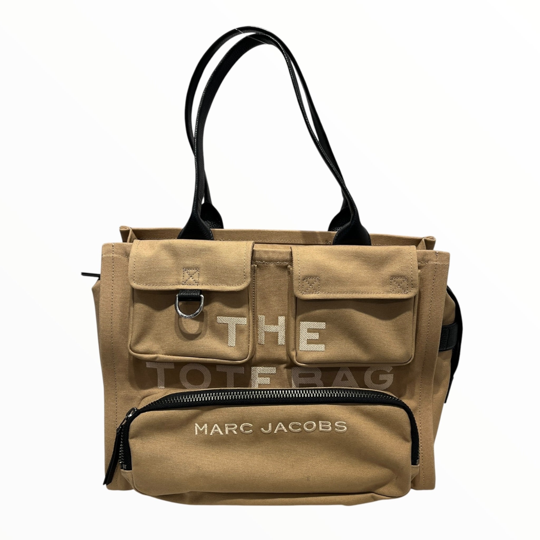 MARC JACOBS/Tote Bag/Graphic/Cotton/BEG/The Cargo Canvas Tote Shop Bag view 1