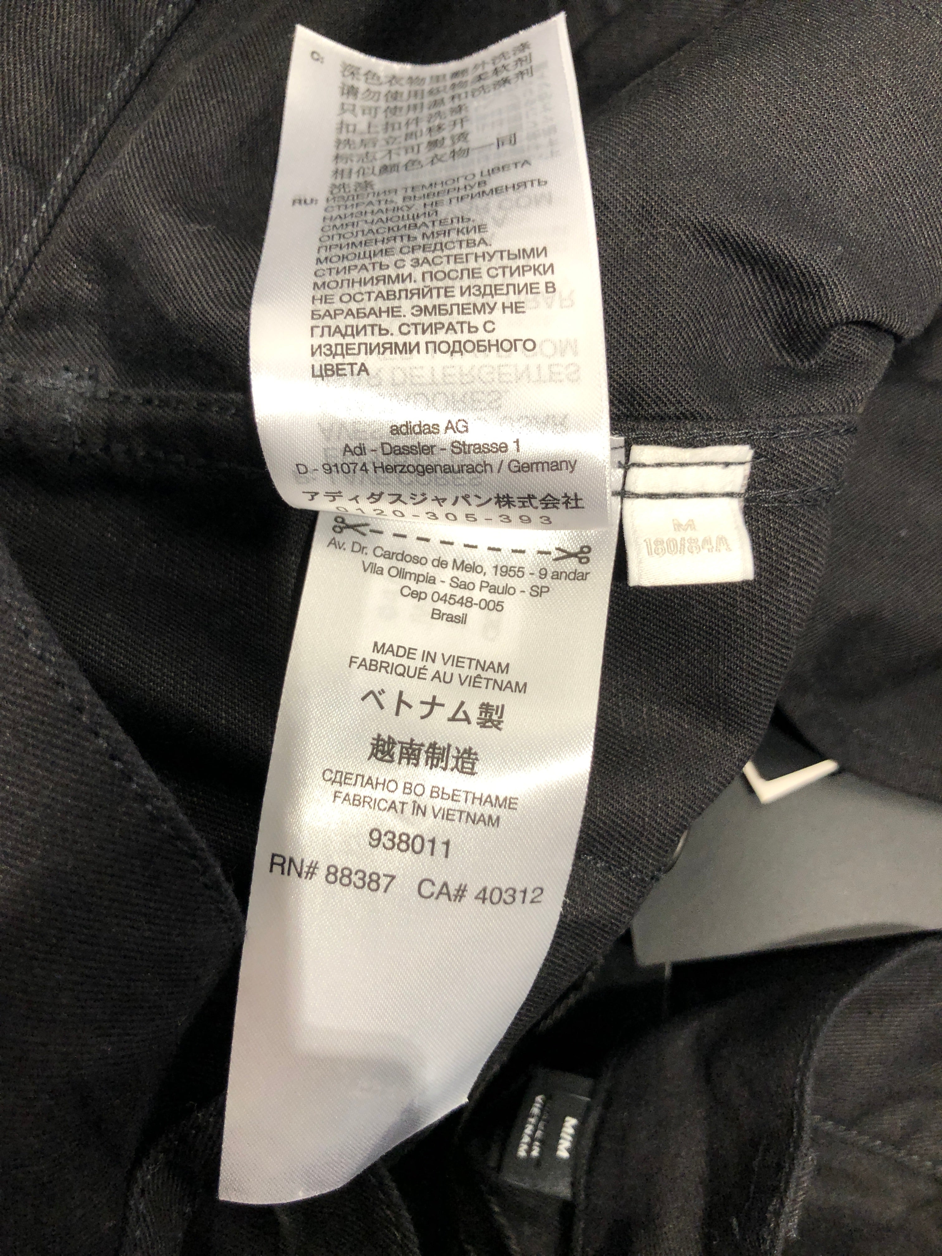 Y-3/Carpenter Pants/M/Cotton/BLK/double knee view 8
