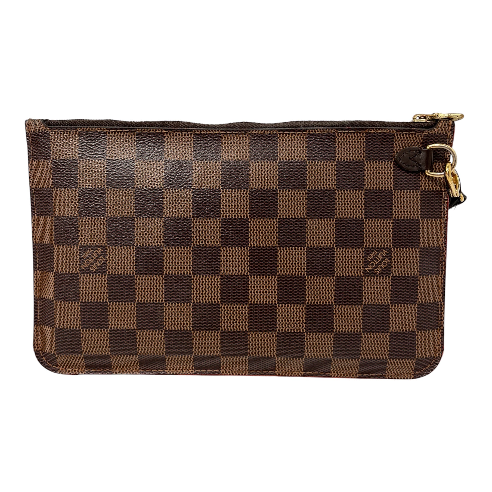 LOUIS VUITTON/Clutch Bag/Plaid/Leather/BRW/DAMIER EBENE view 2