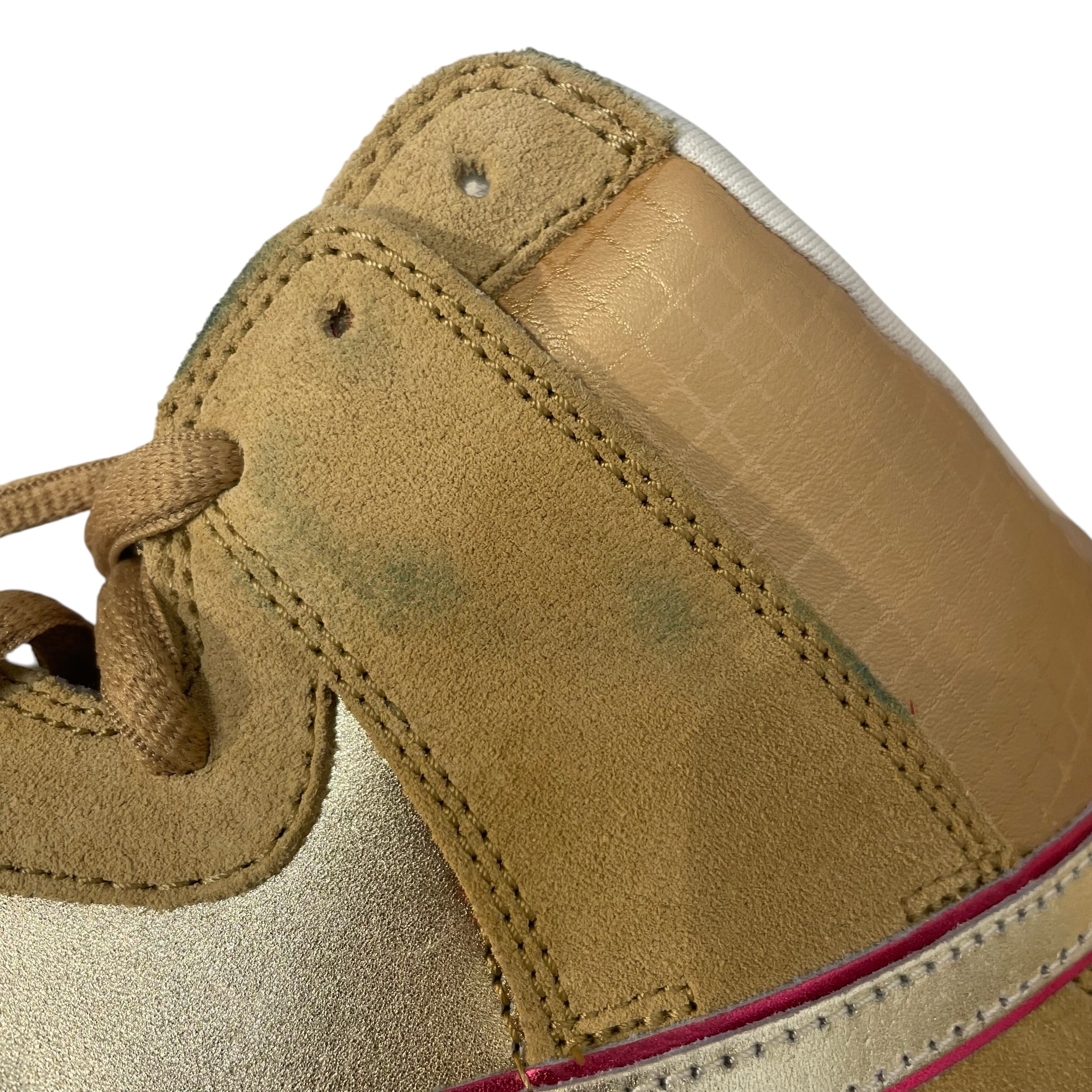 NIKE/DUNK HIGH PREMIUM SB/Hi-Sneakers/US 12/Border/Leather/GLD/313171-702 view 4