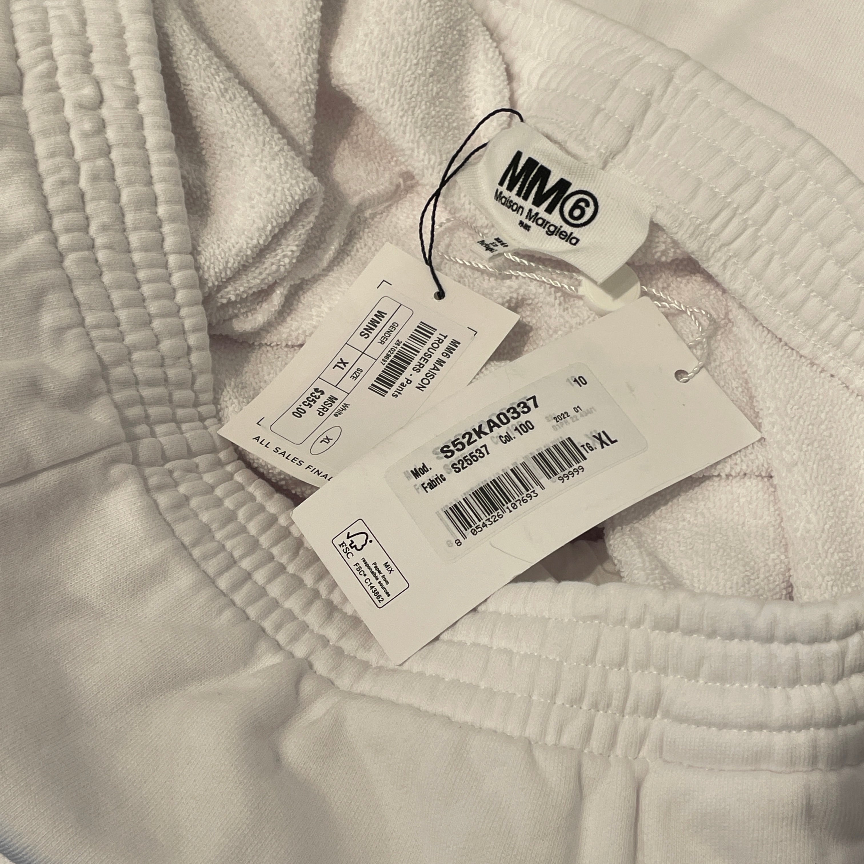 MM6/Pants/XL/Cotton/WHT/ view 3