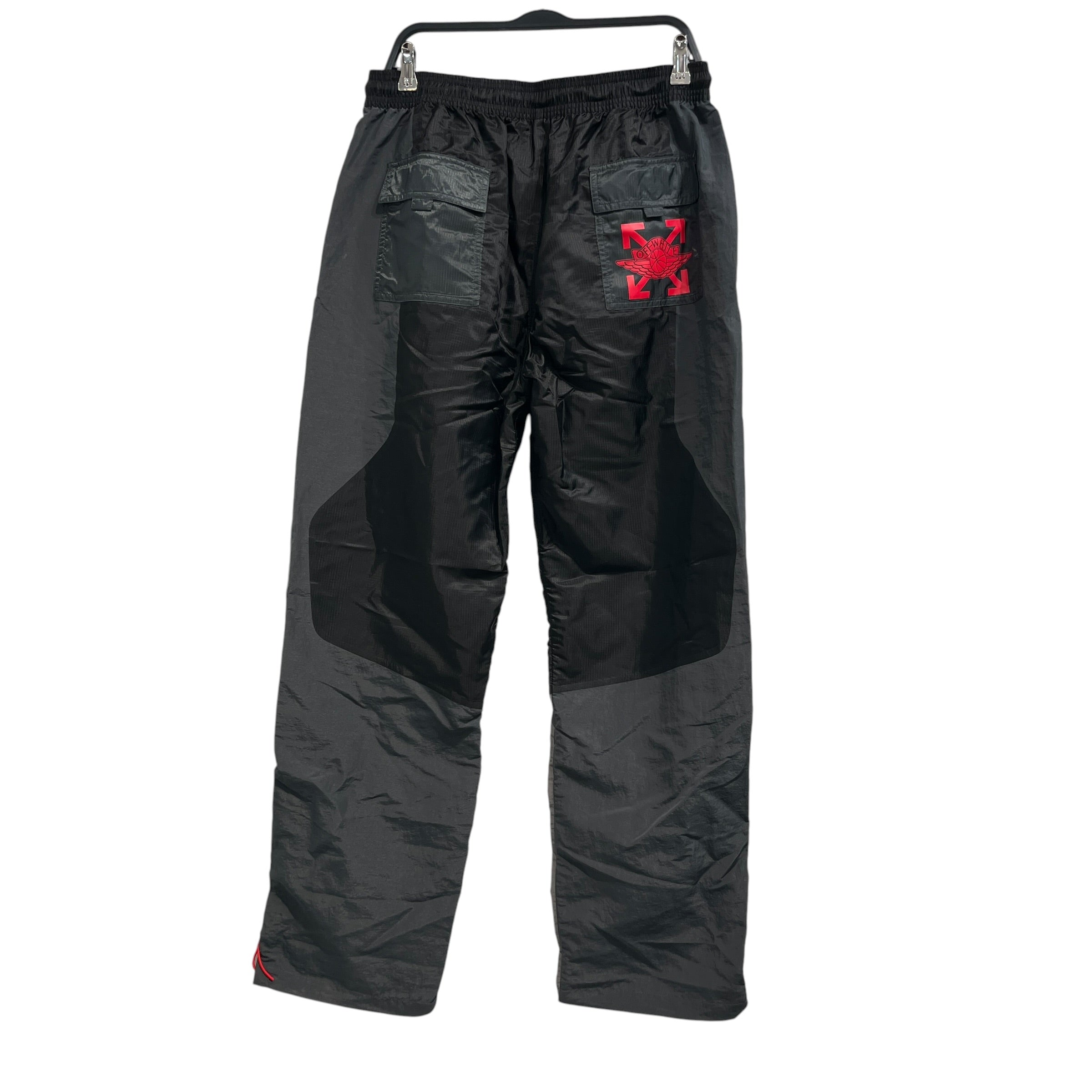 JORDAN BRAND/OFF-WHITE/Straight Pants/L/Nylon/BLK/ view 2