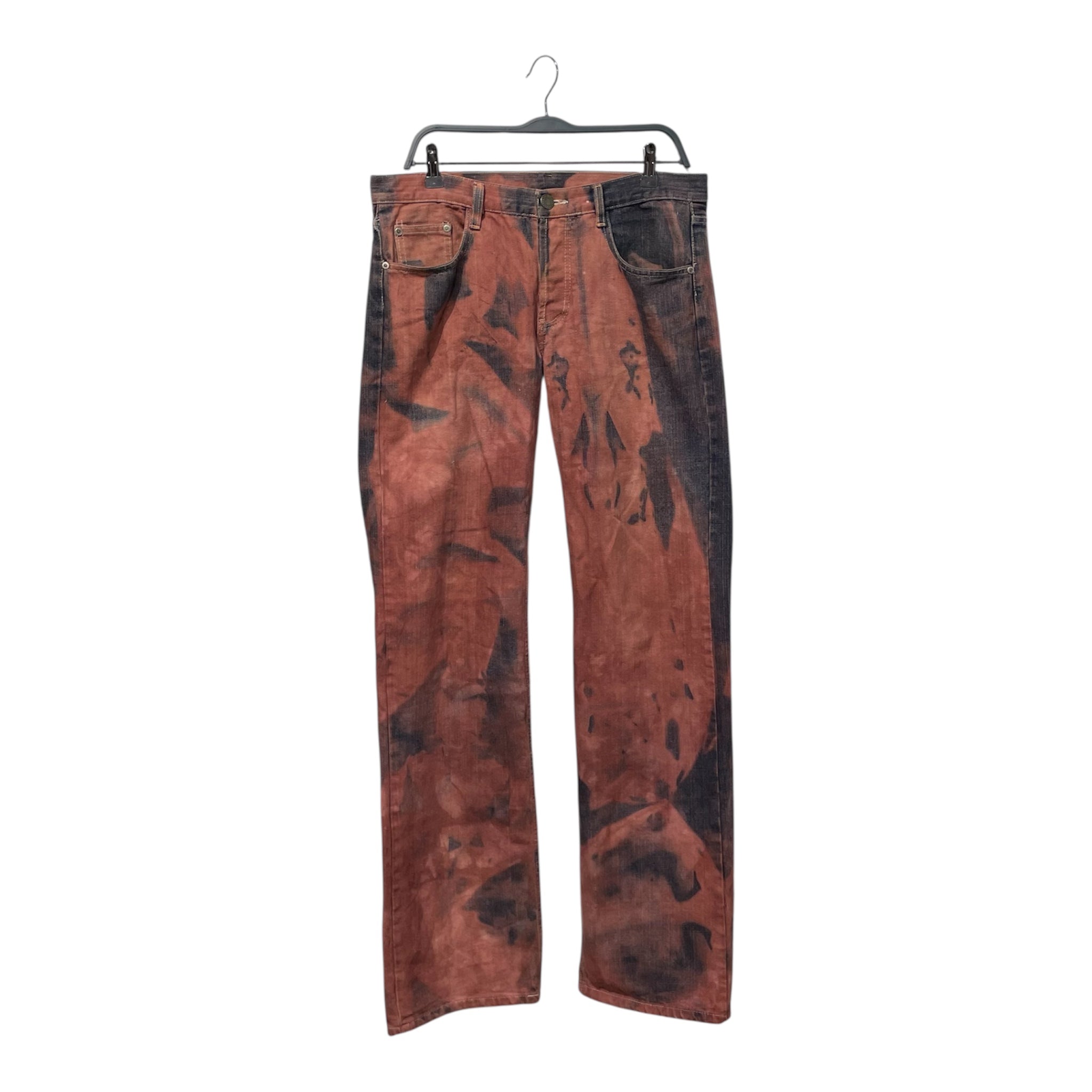 DIESEL/Straight Pants/33/Cotton/BRD/Red Dyed view 1