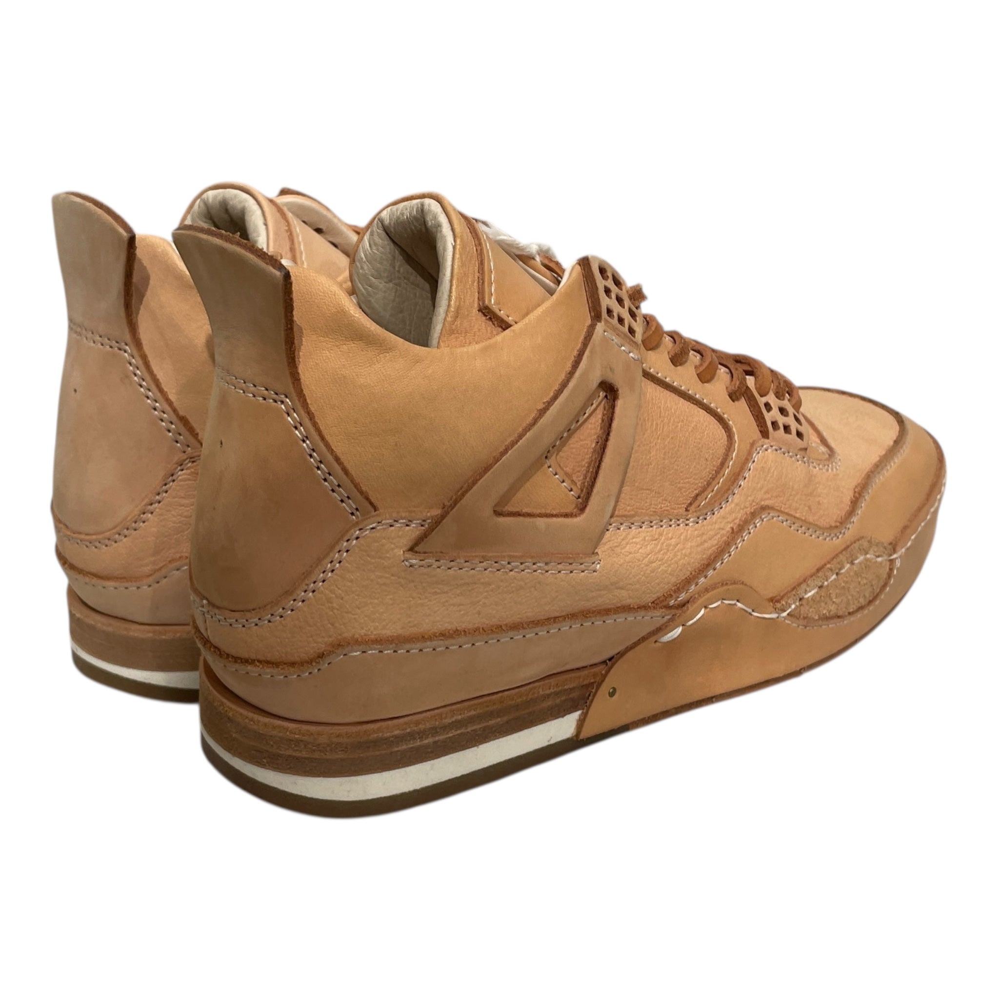 Hender Scheme/Hi-Sneakers/US 5/Leather/BEG/TANNED LEATHER JORDAN 4 view 2