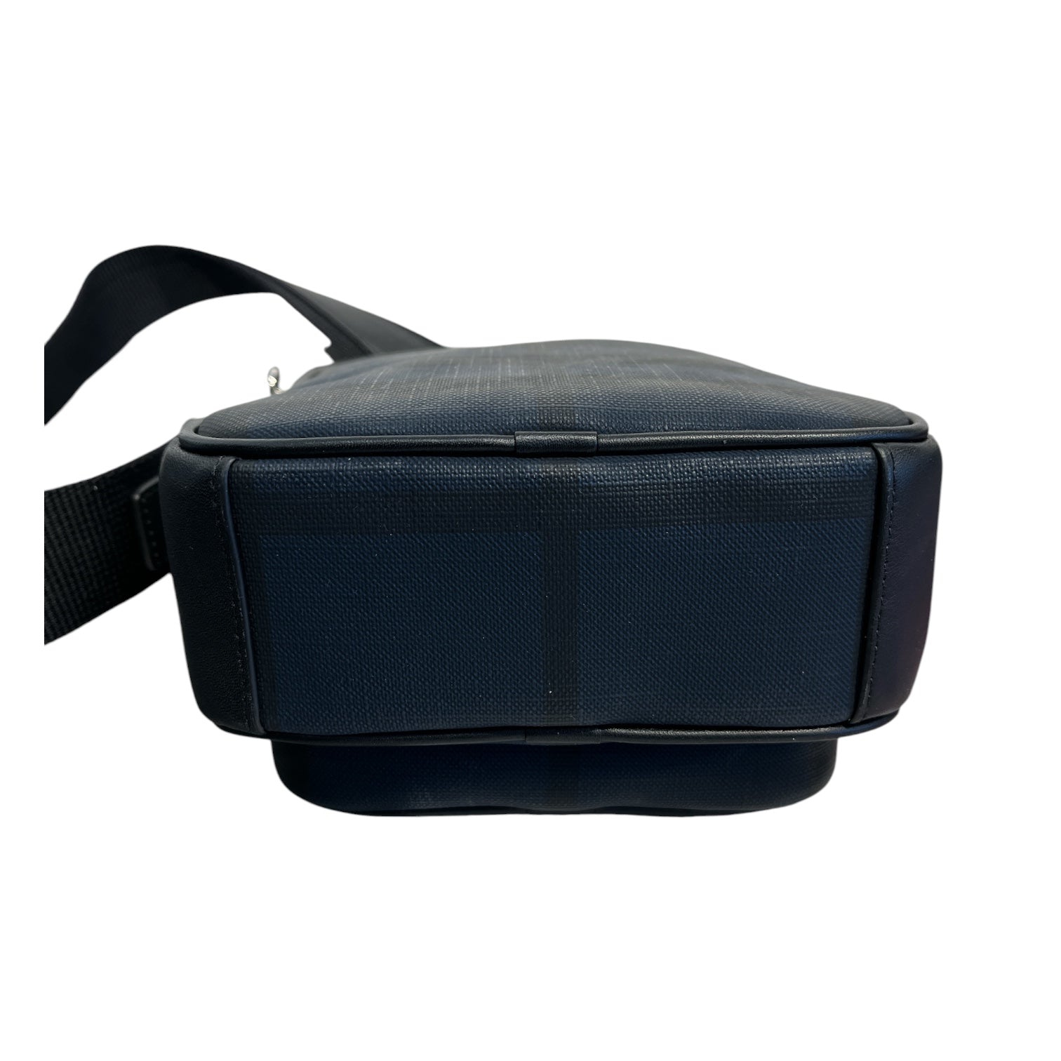 BURBERRY/Cross Body Bag/Leather/BLK/black & navy view 3