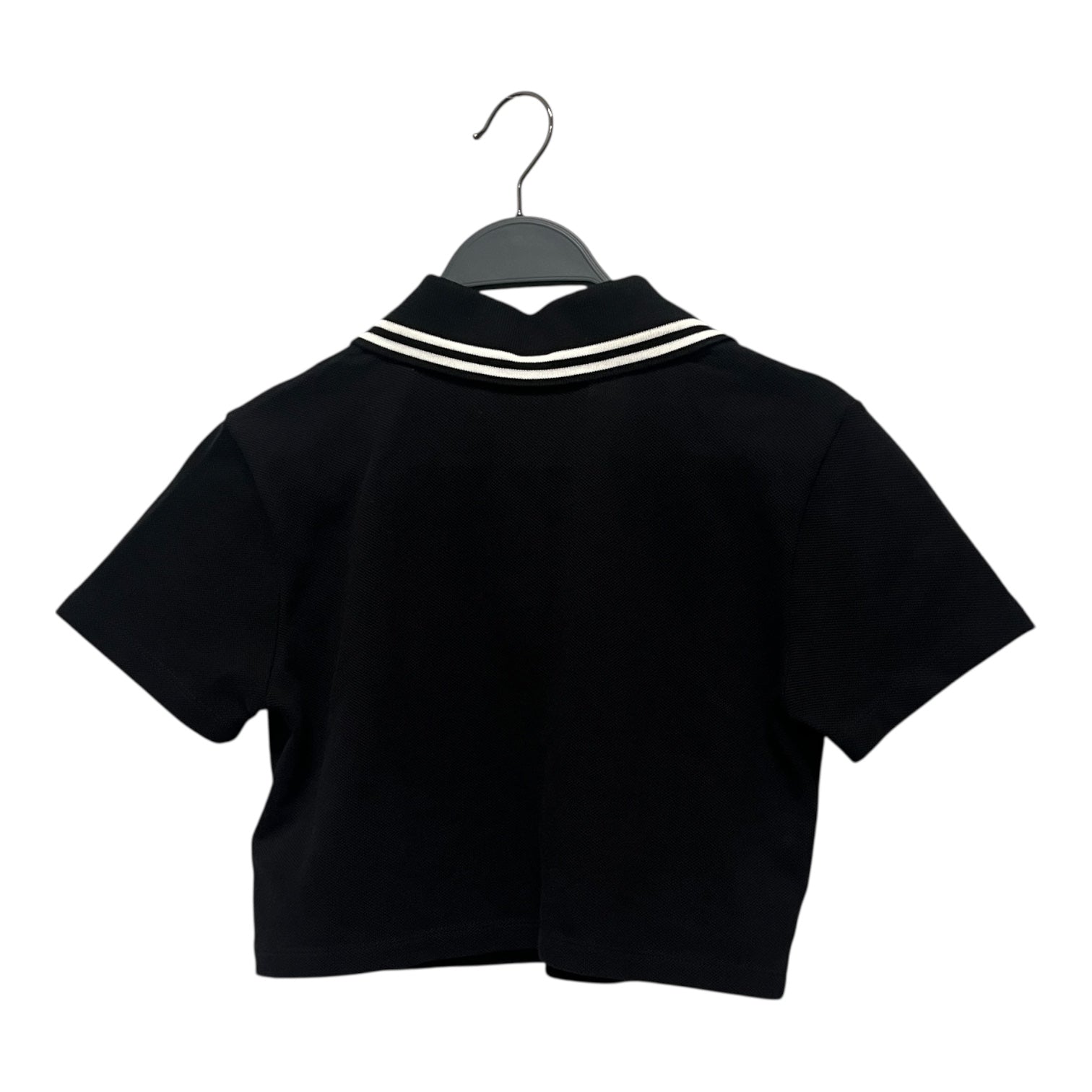 AMIRI/Polo, Rugby/XS/Cotton/BLK/QUAD MA EMBROIDERED CROPPED view 2