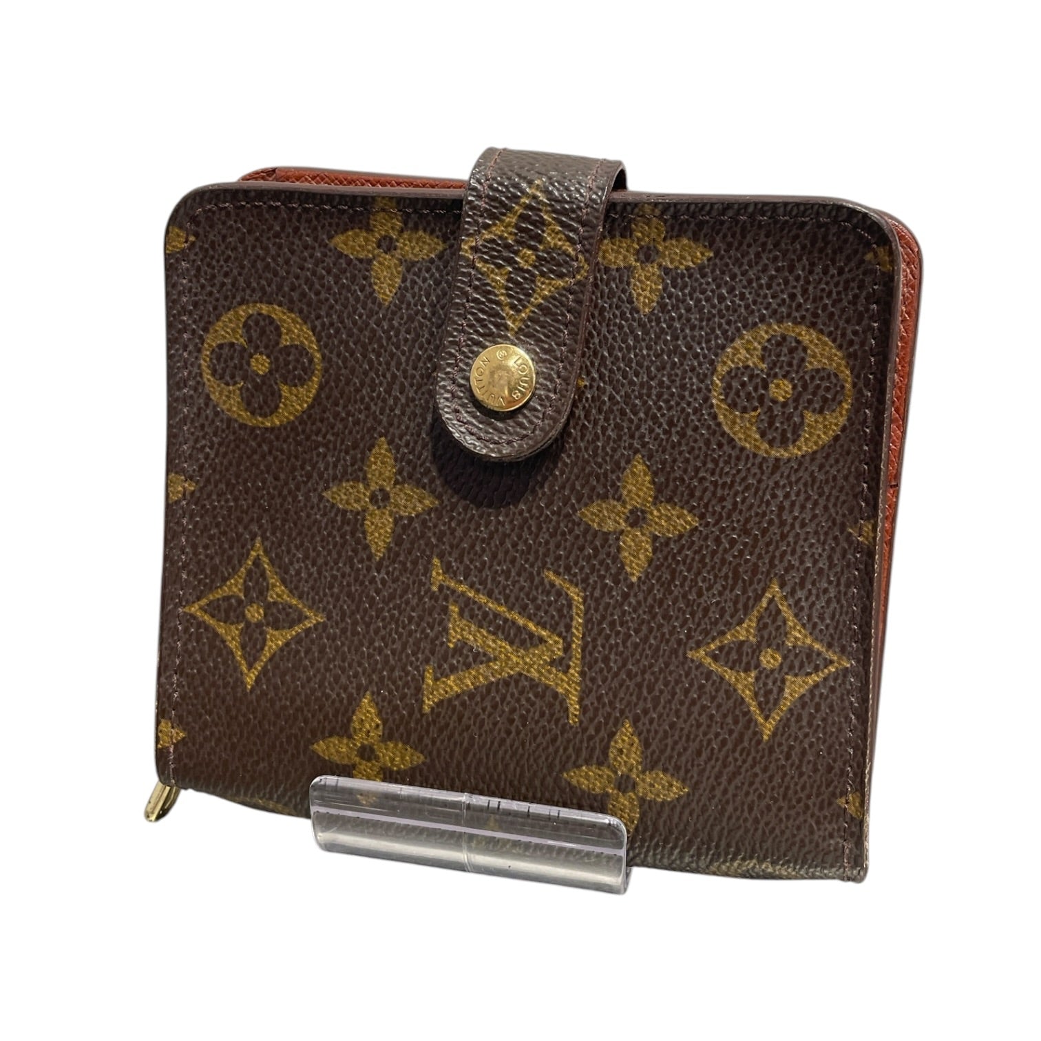 LOUIS VUITTON/Bifold Wallet/Monogram/Leather/BRW/L's/BIFOLD MONOGRAM W ZIPPER view 1
