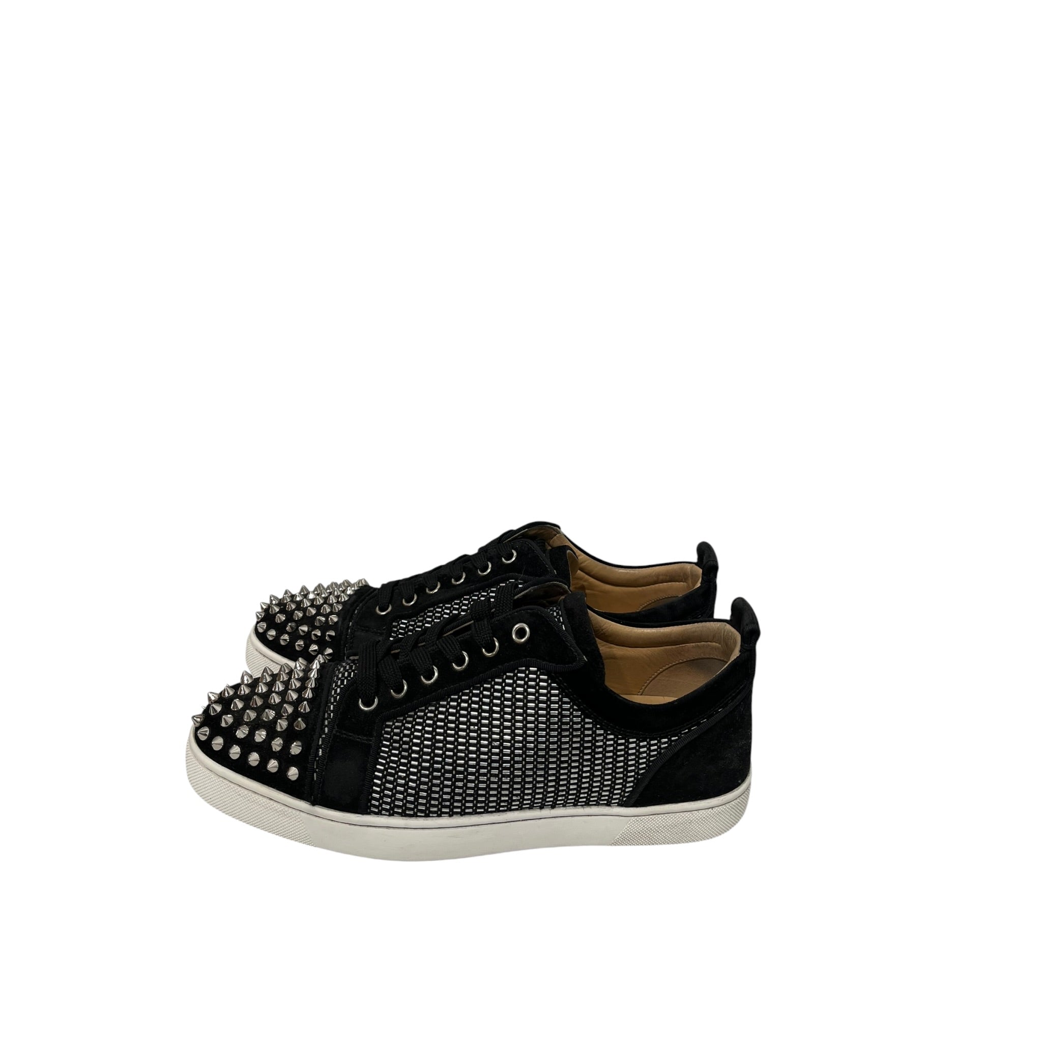 Christian Louboutin/Low-Sneakers/EU 42/BLK/SILVER SPIKE STUD JUNIOR SPIKE view 3