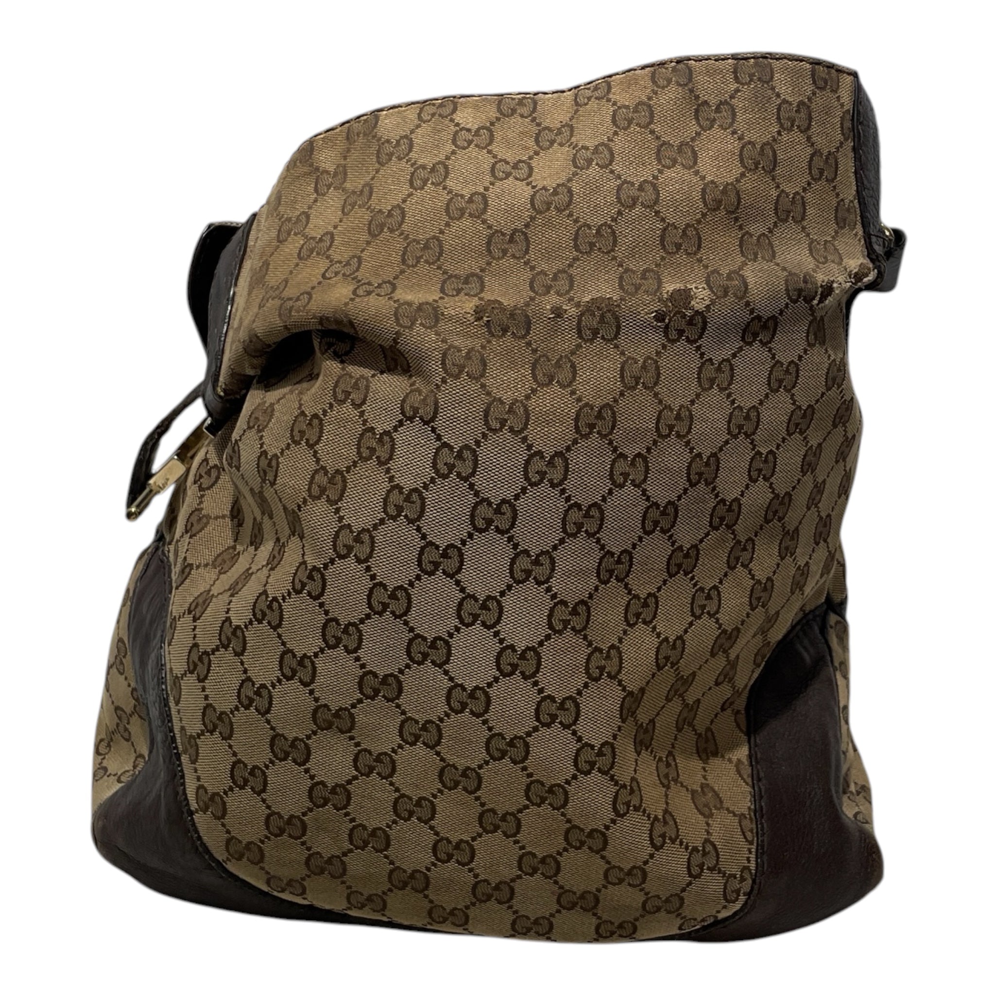 GUCCI/Tote Bag/Cotton/BRW/hobo slouch view 2