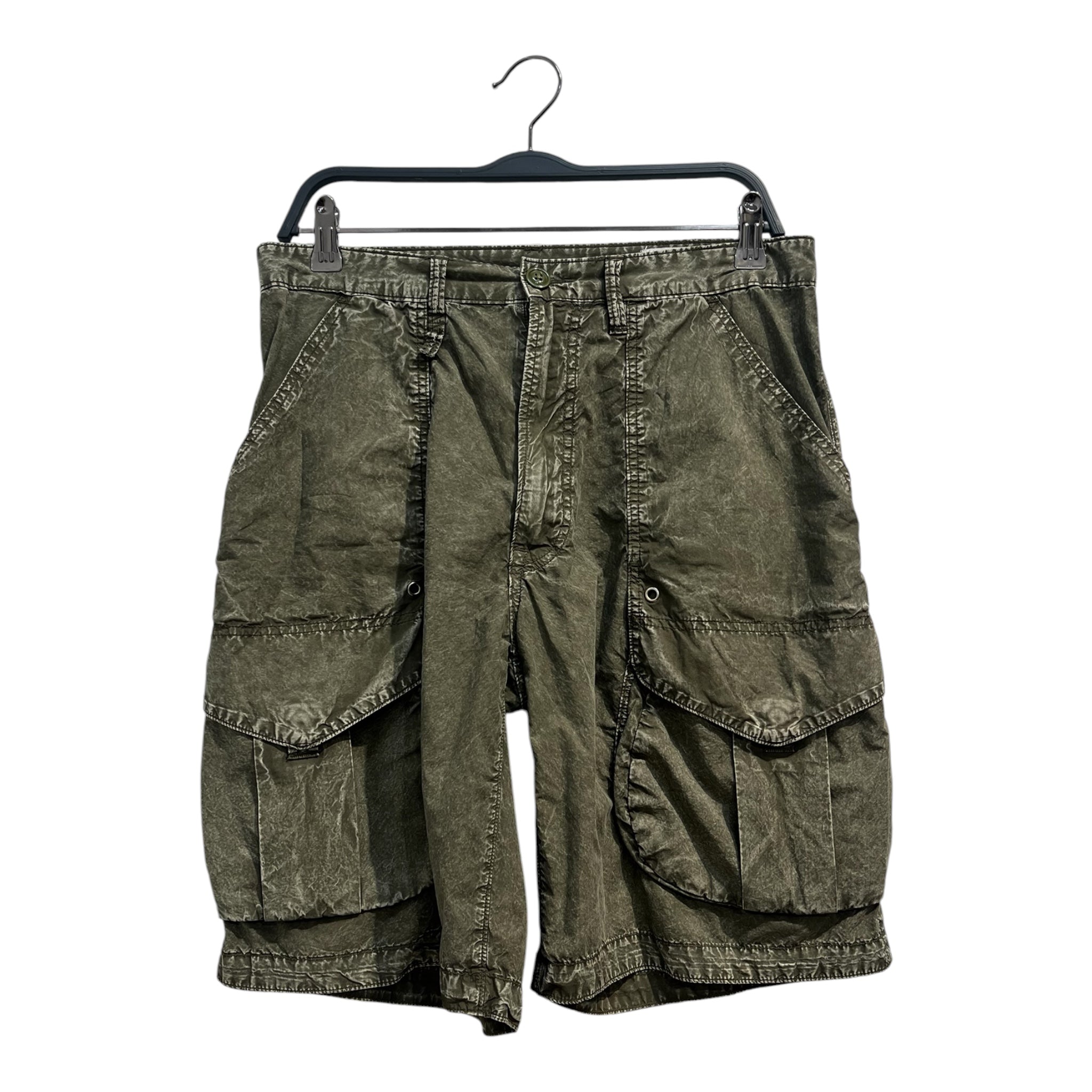 R13/Shorts/30/Cotton/GRN/ACID WASH CARGO view 1