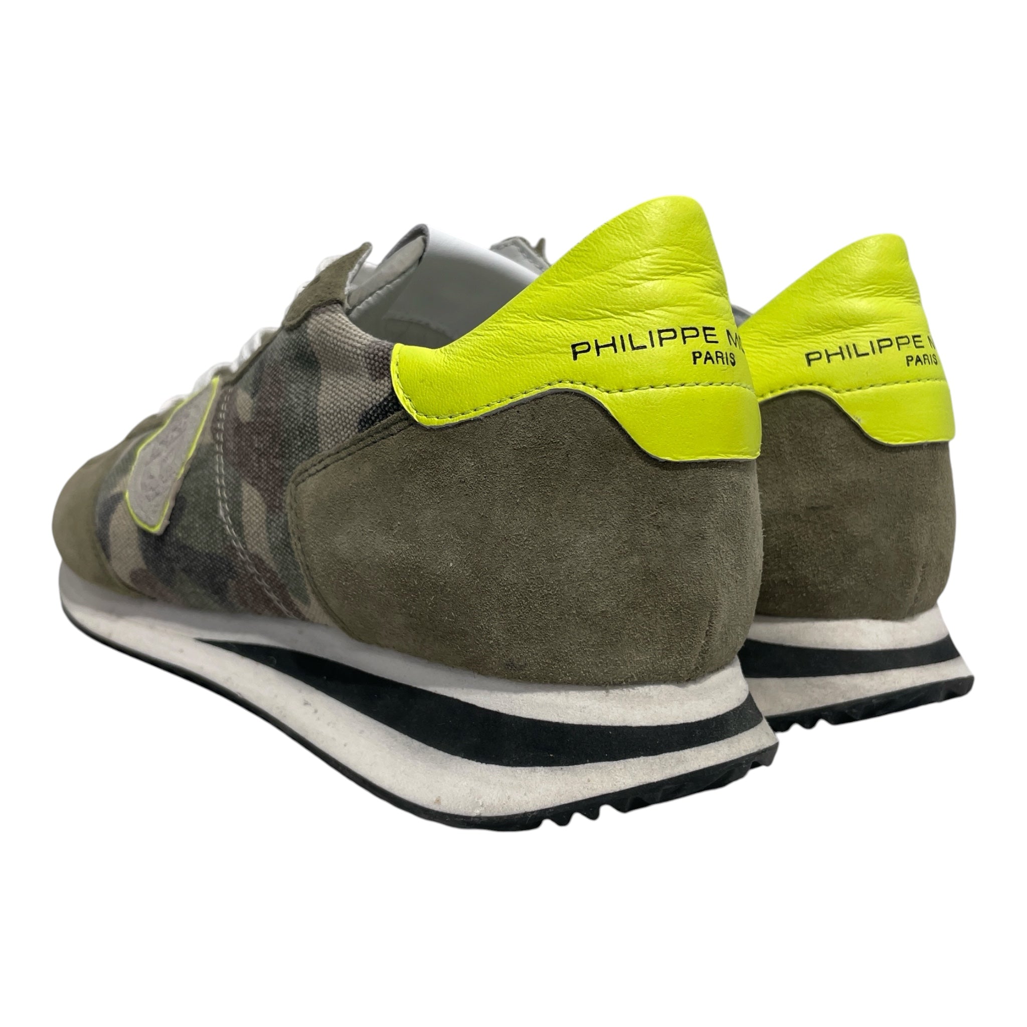 PHILIPPE MODEL/Low-Sneakers/EU 42/Camouflage/Suede/GRN/U-Tip/ view 2