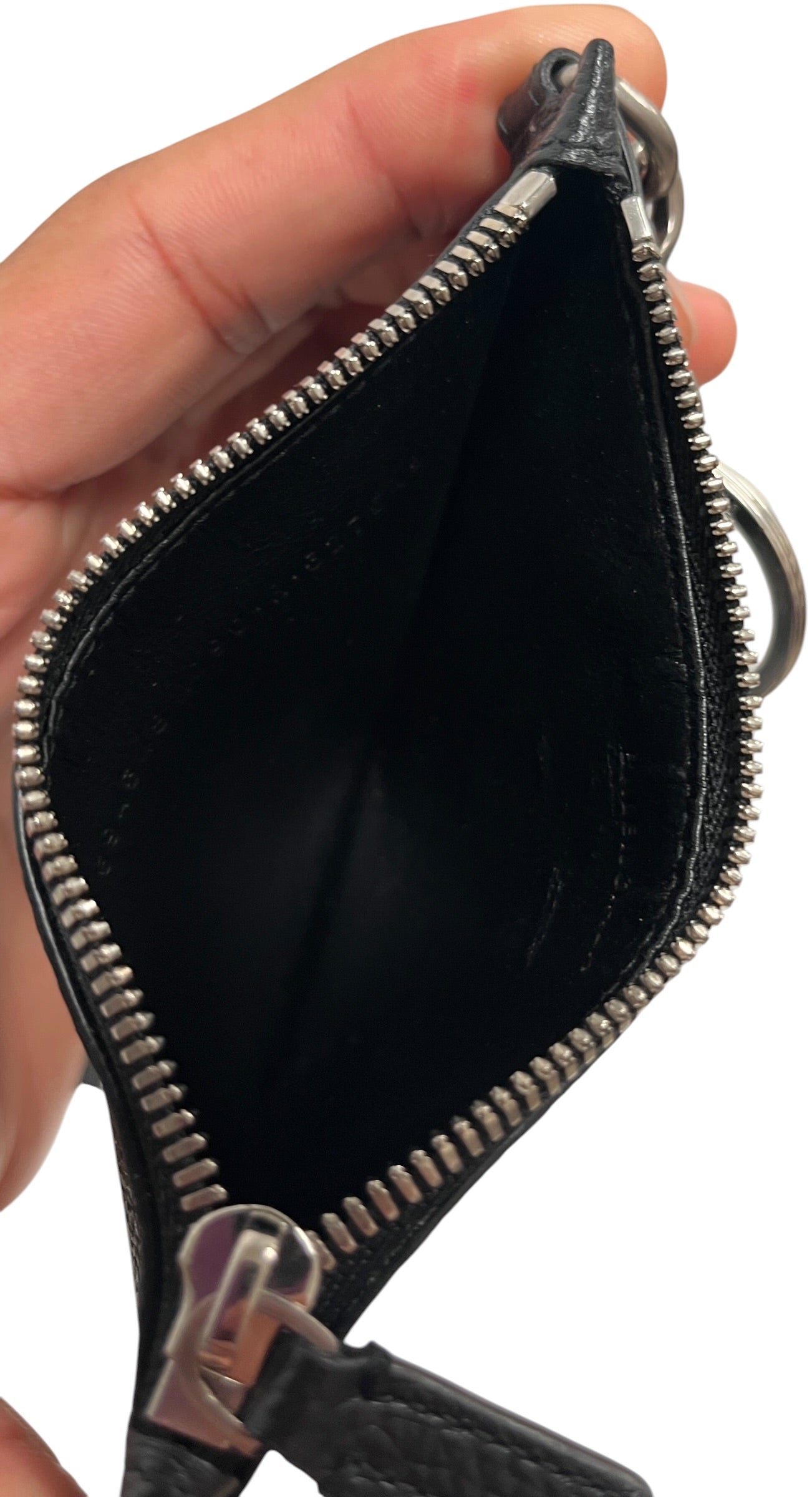 BALENCIAGA/Cross Body Bag/Leather/BLK/small o-ring keychain/bag view 4