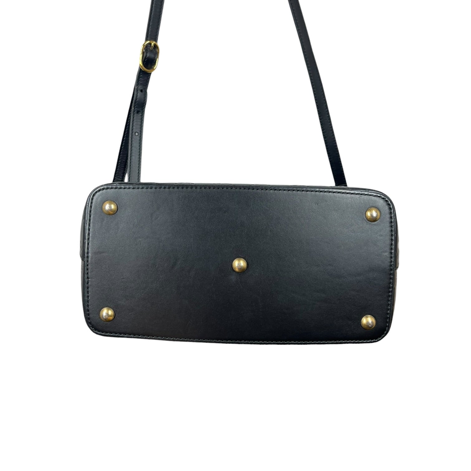 GUCCI/Tote Bag/Monogram/Leather/BLK/GUCCISSIMA LEATHER TOTE view 3