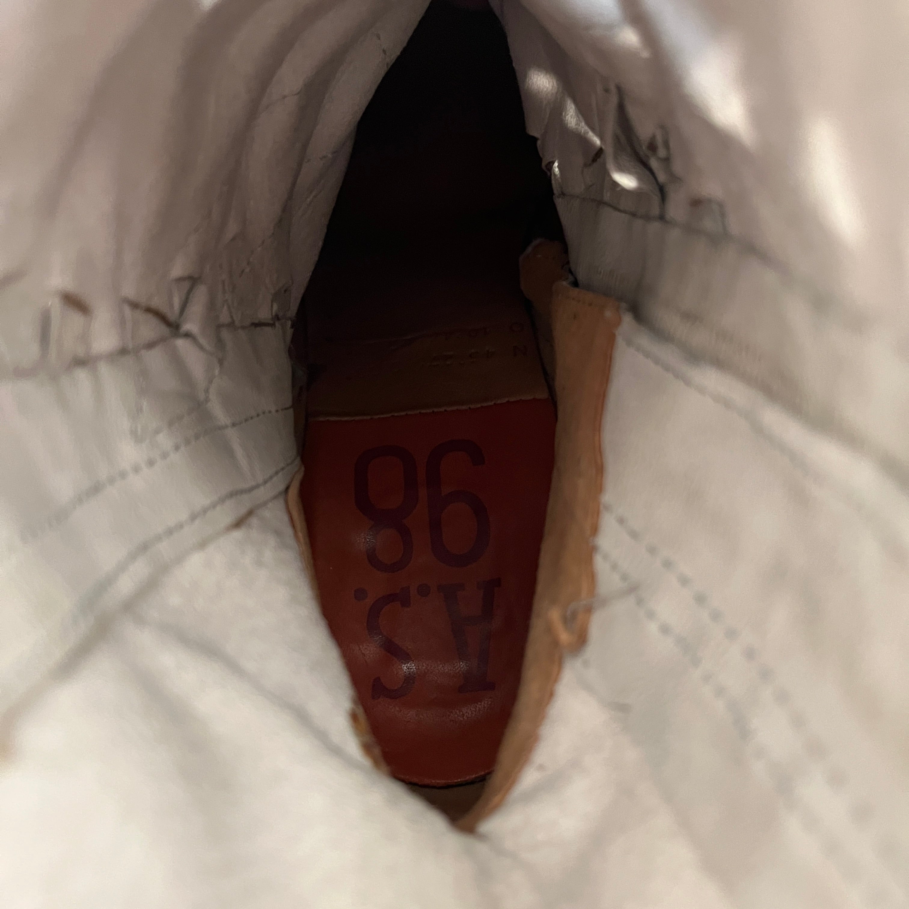 A.S. 98/Ankle Boots/US 8.5/Leather/CRM/fabric wrapped view 3