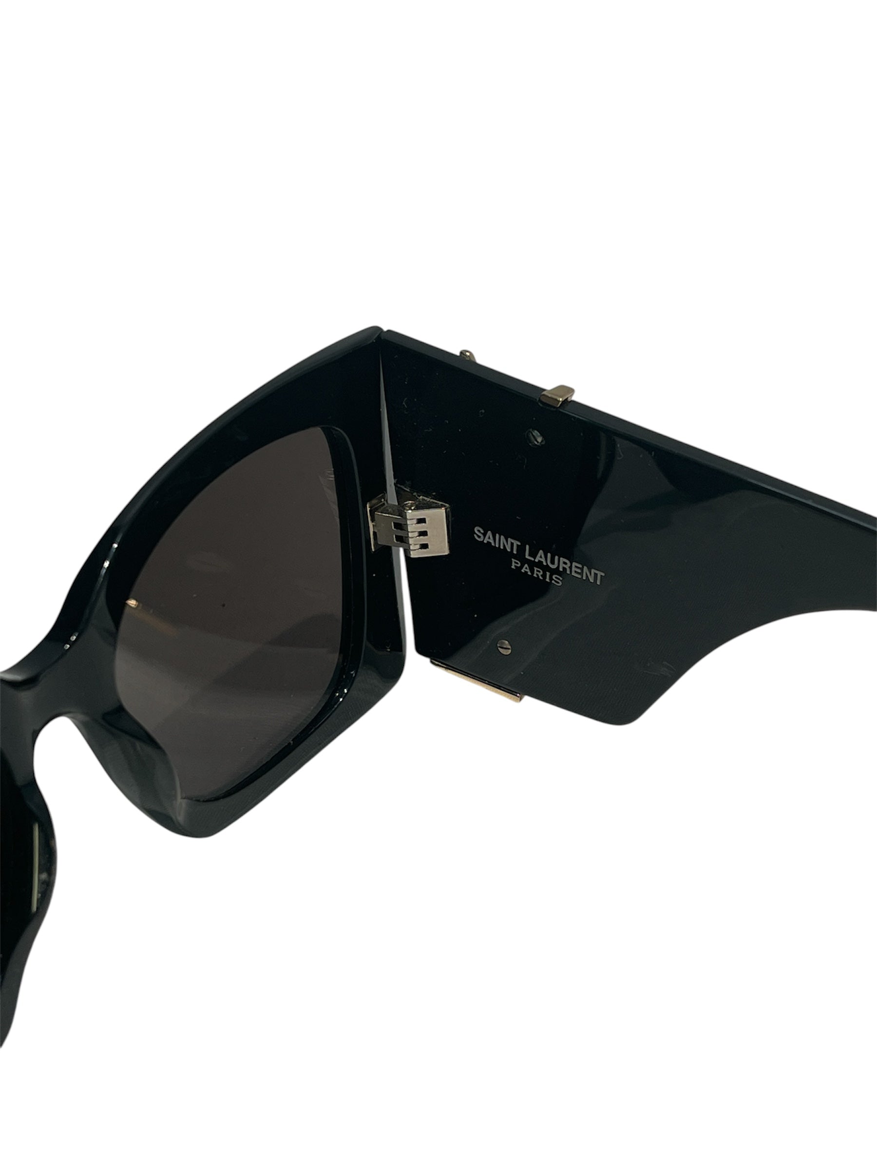SAINT LAURENT/Sunglasses/Plastic/BLK/Fox/YSL LOGO BLAZE SLM119 view 3