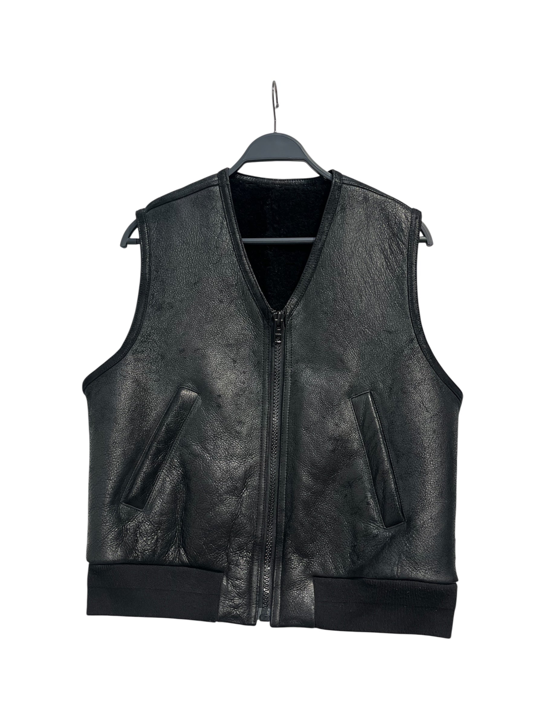 STUSSY/Vest/S/Sheepskin/BLK/SHEARLING VEST view 1