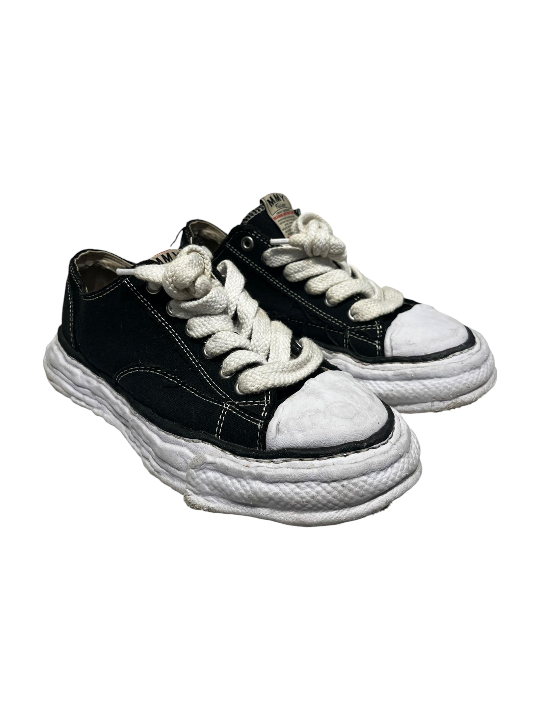 MIHARA YASUHIRO/Low-Sneakers/EU 43/Cotton/BLK/Hank OG view 1